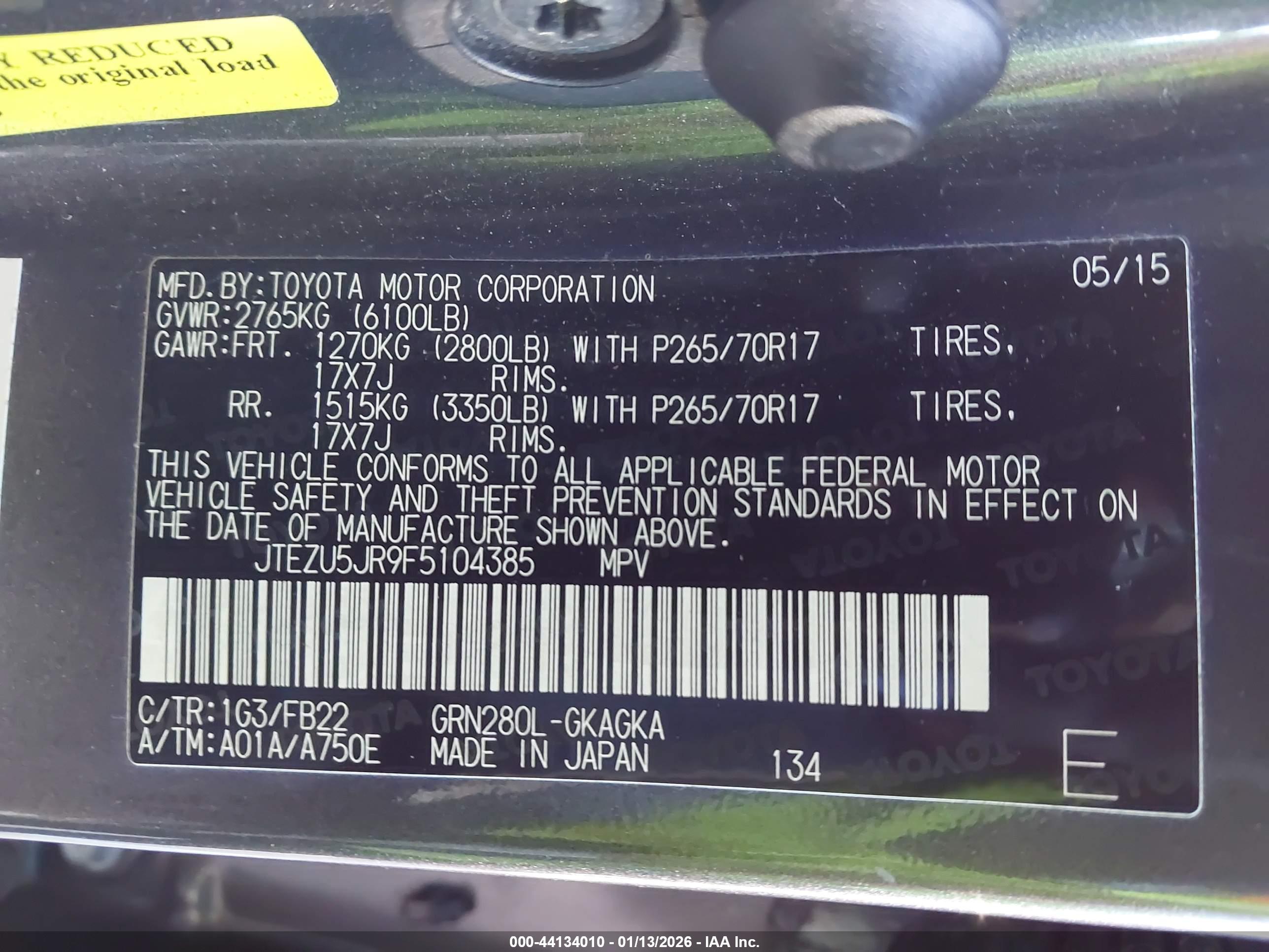 TOYOTA 4RUNNER image 9