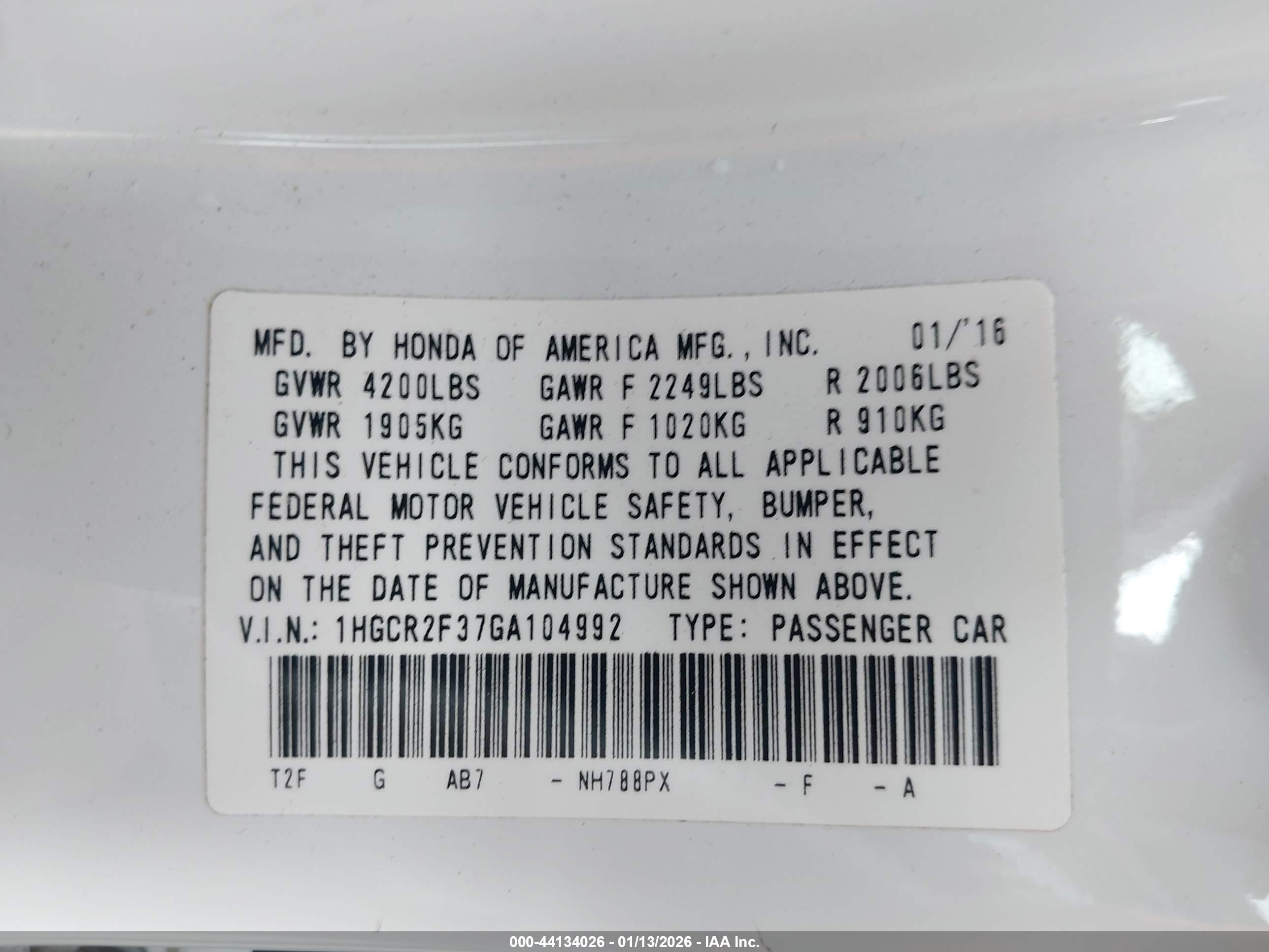 HONDA ACCORD image 9