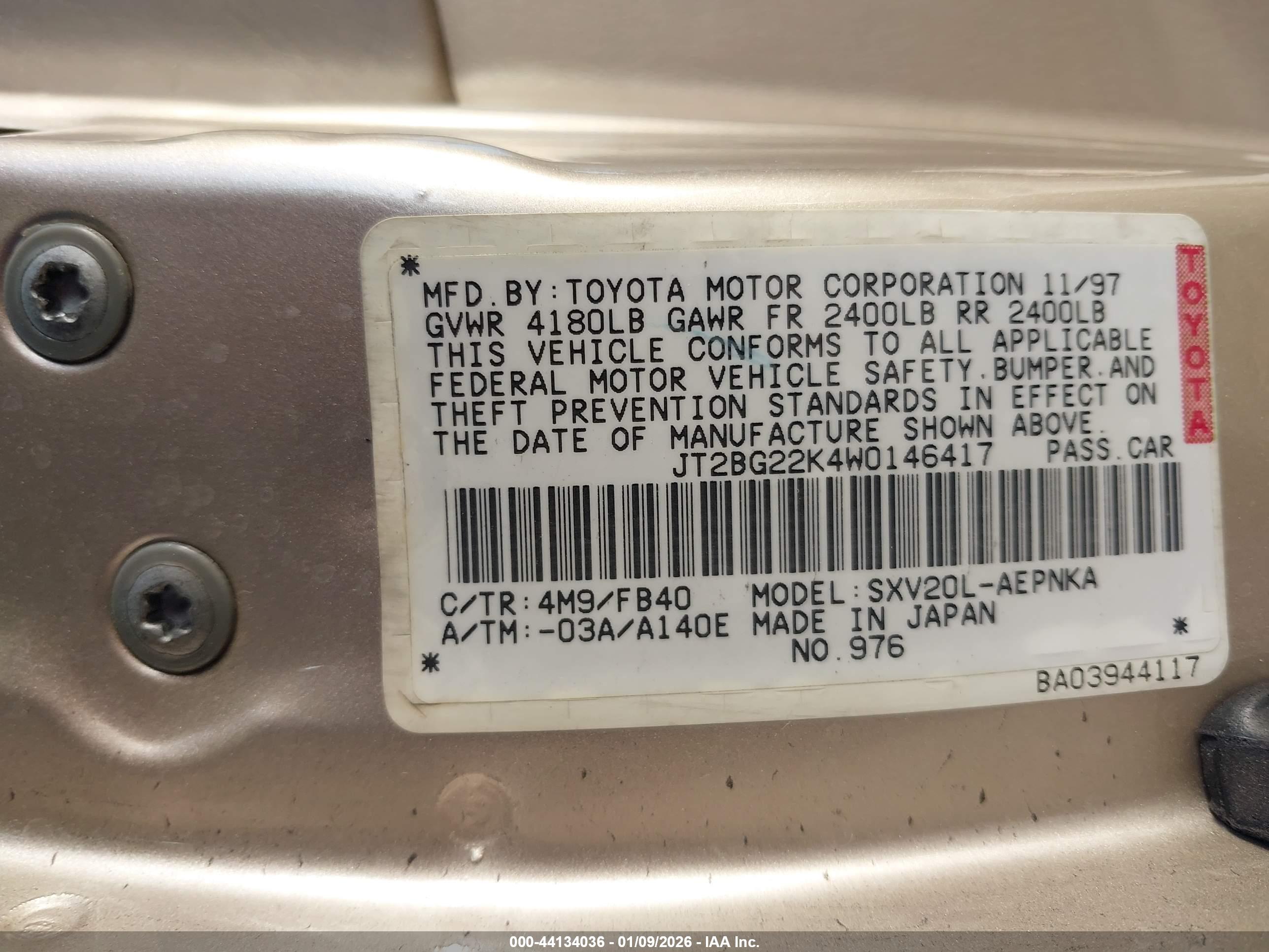 TOYOTA CAMRY image 9
