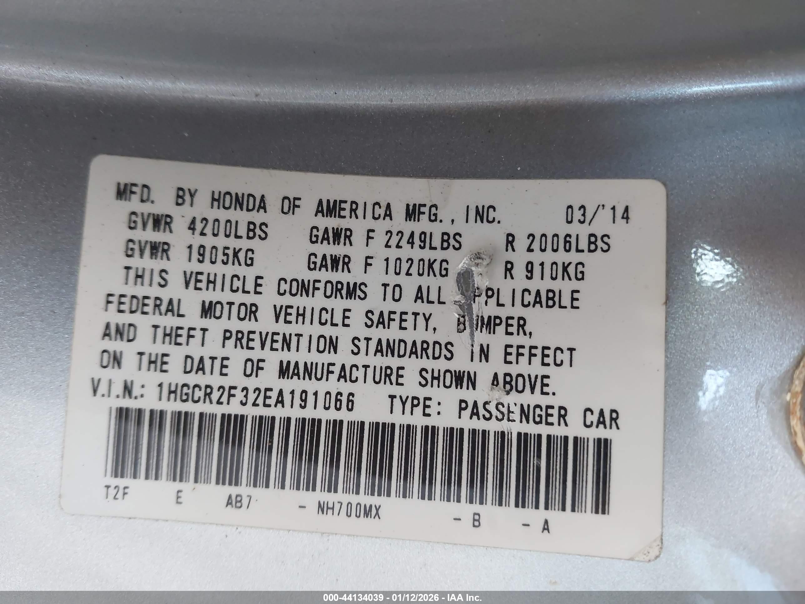 HONDA ACCORD image 9