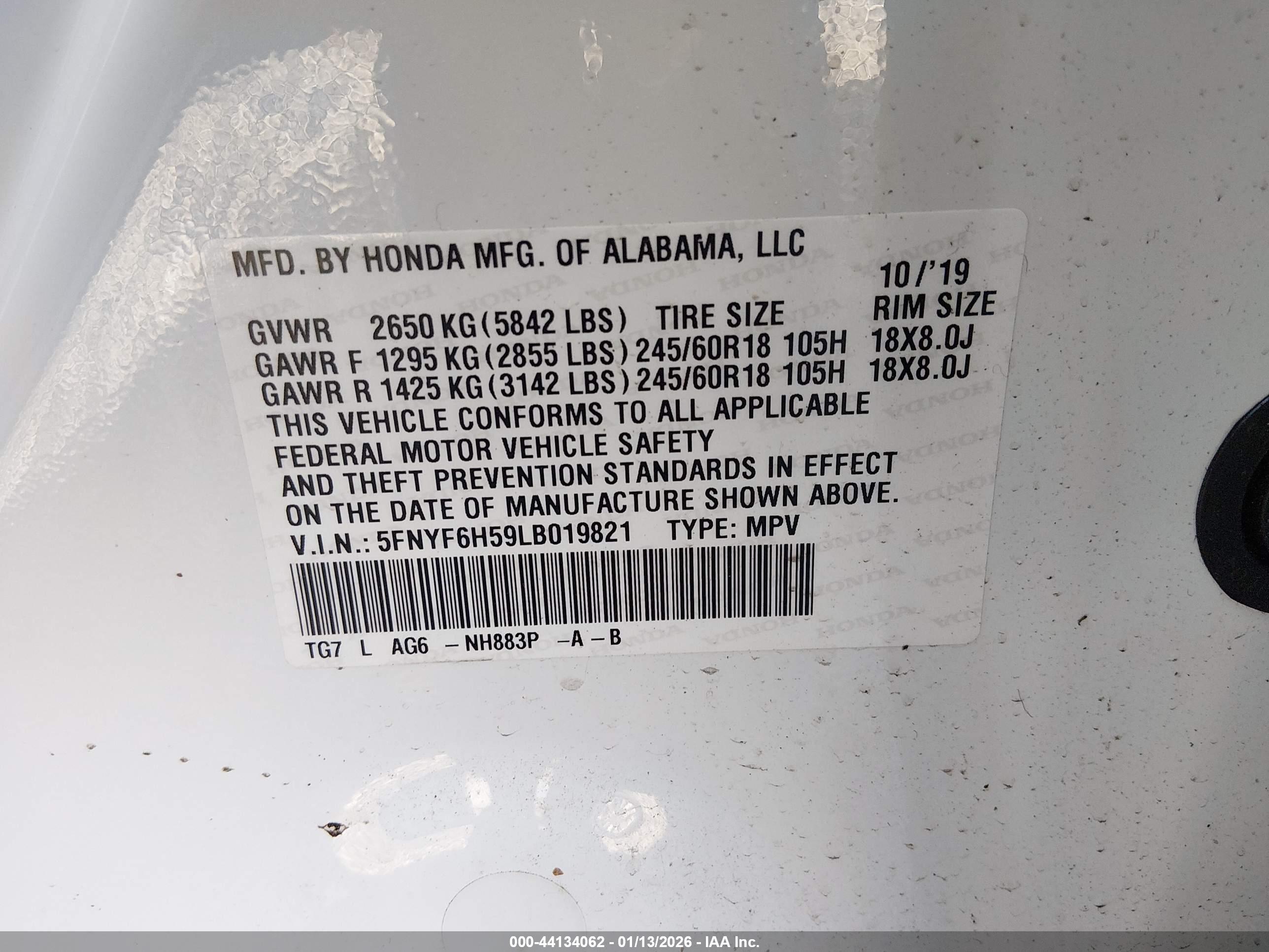 HONDA PILOT image 9