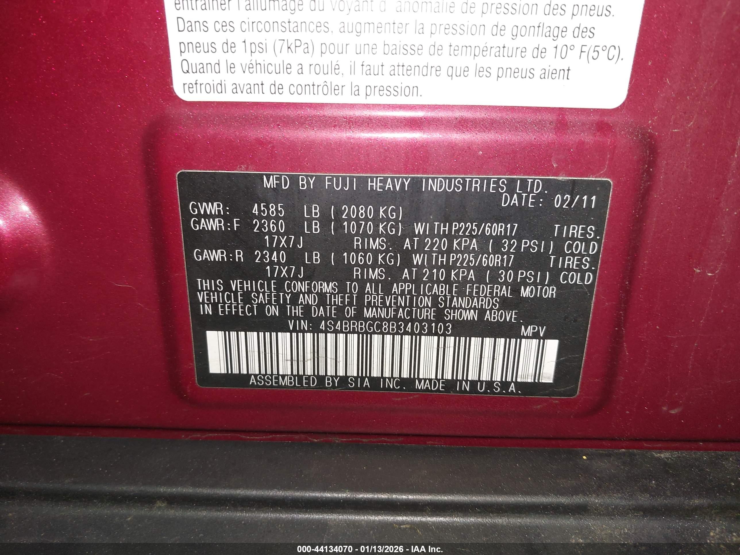 SUBARU OUTBACK image 9