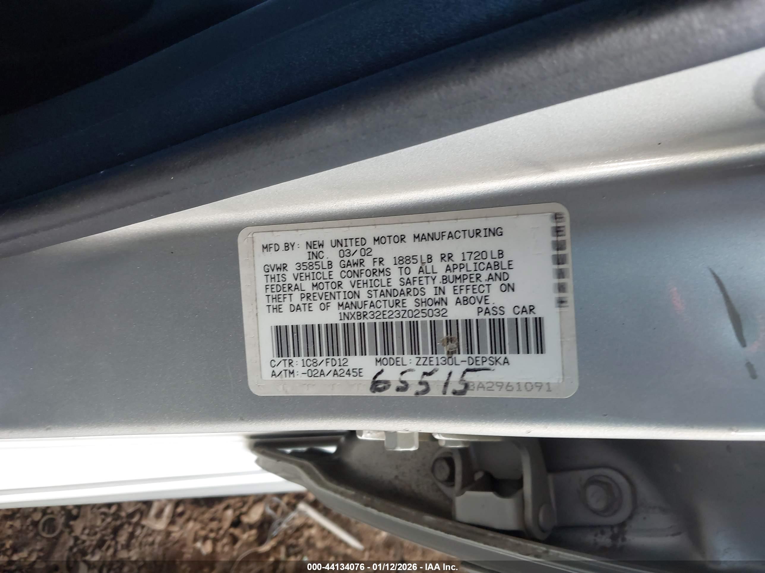 TOYOTA COROLLA image 9
