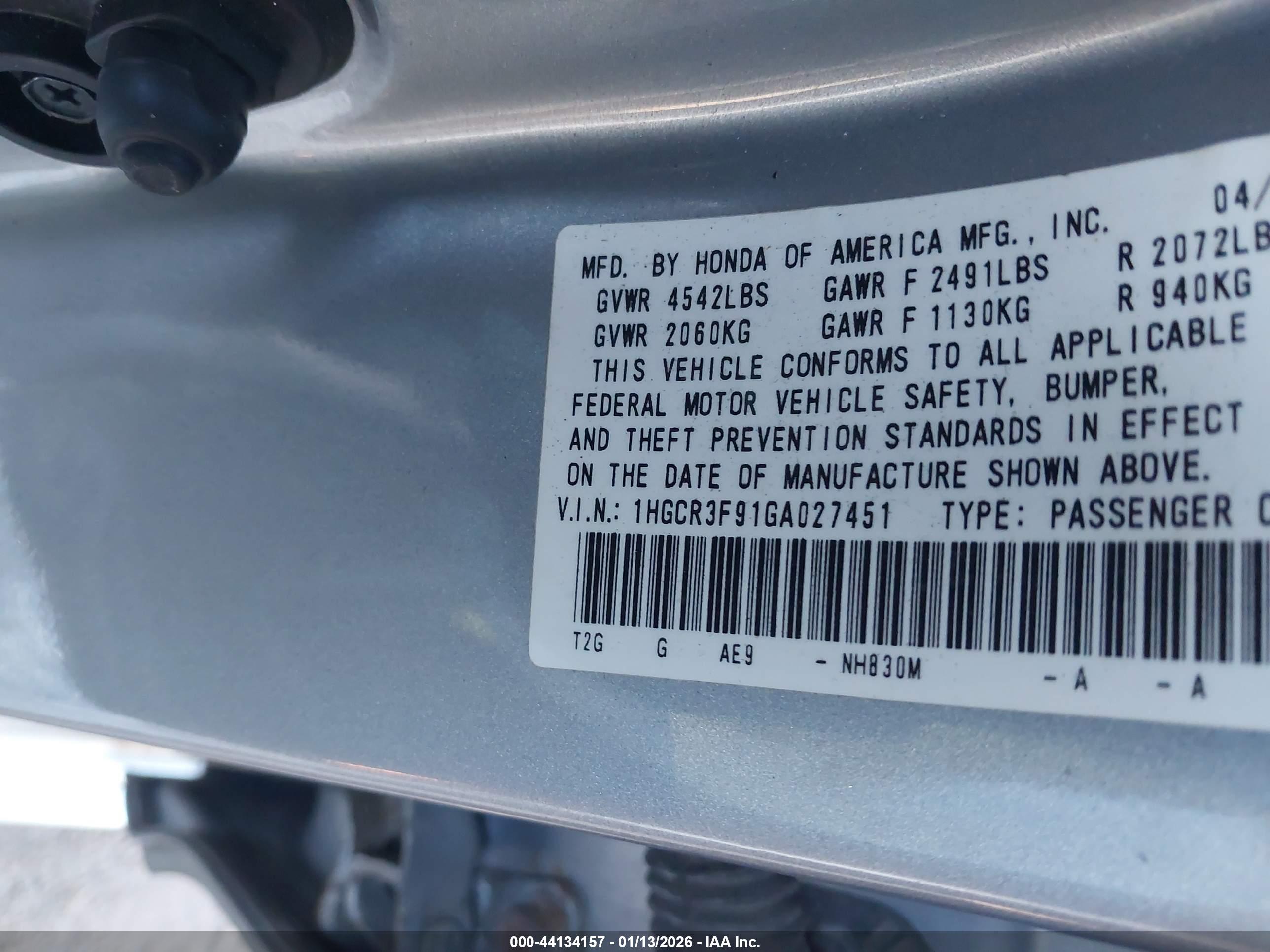 HONDA ACCORD image 9
