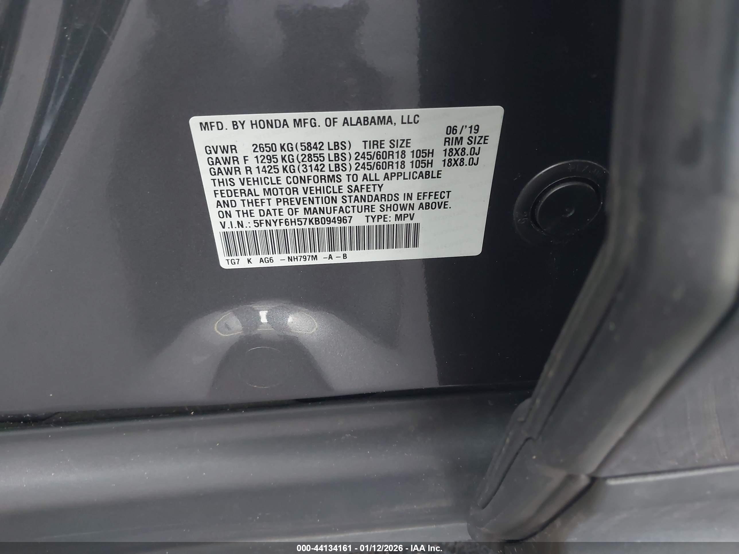 HONDA PILOT image 9