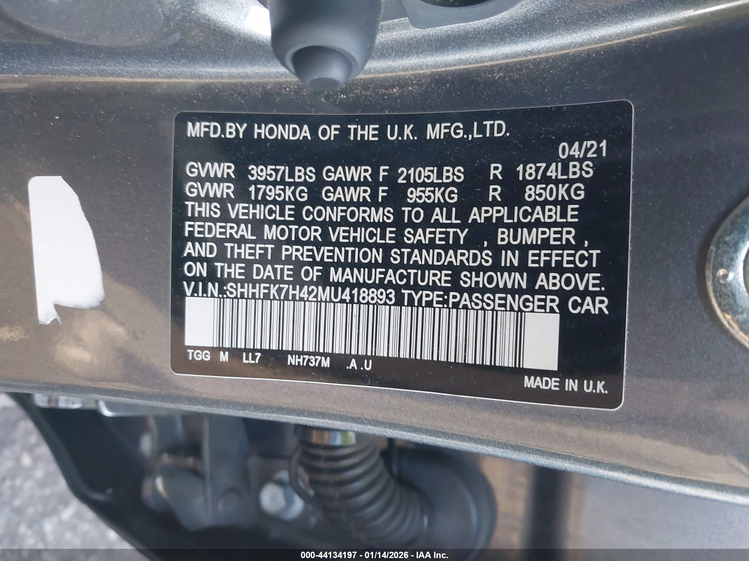 HONDA CIVIC image 9
