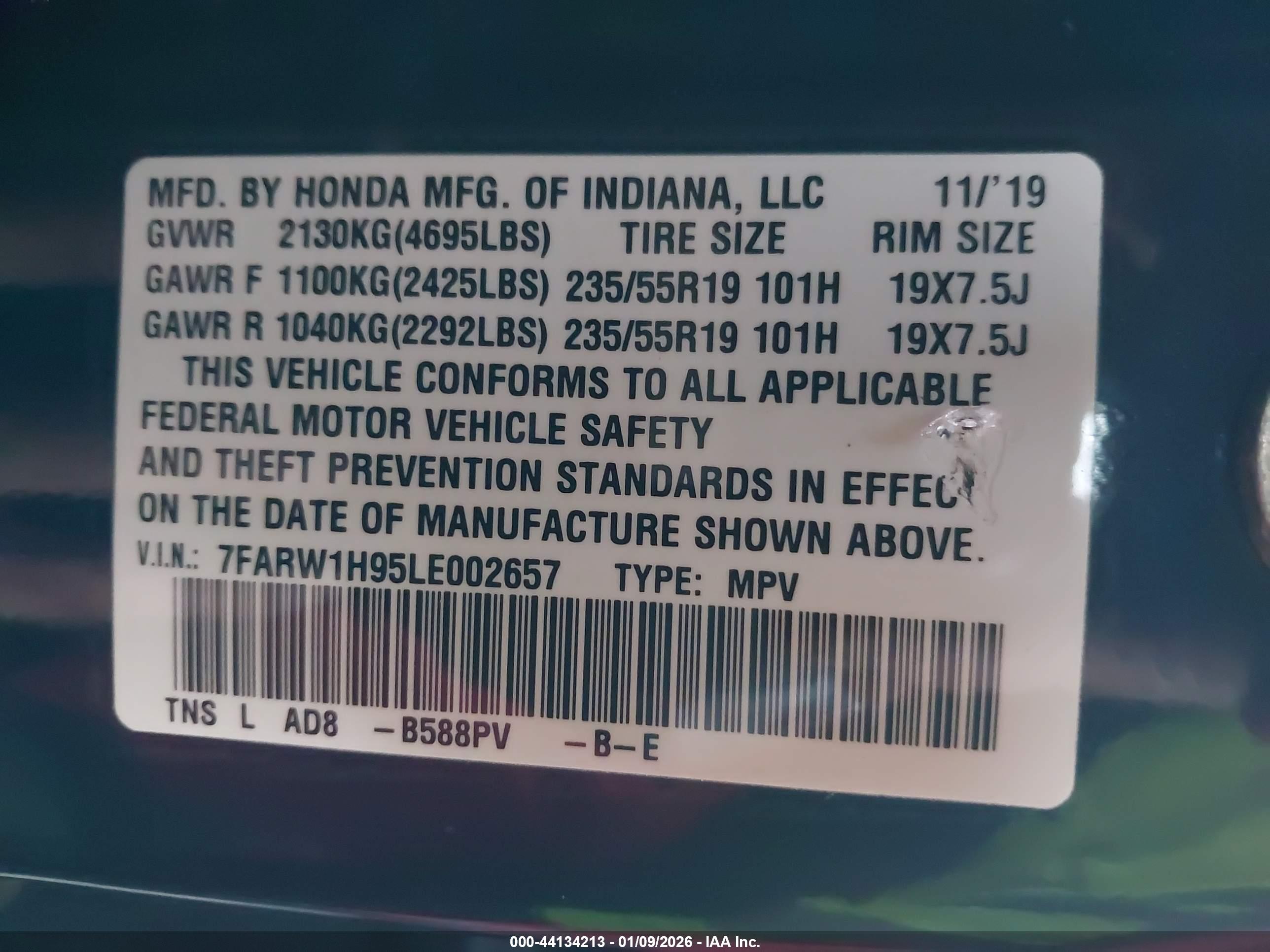 HONDA CR-V image 9