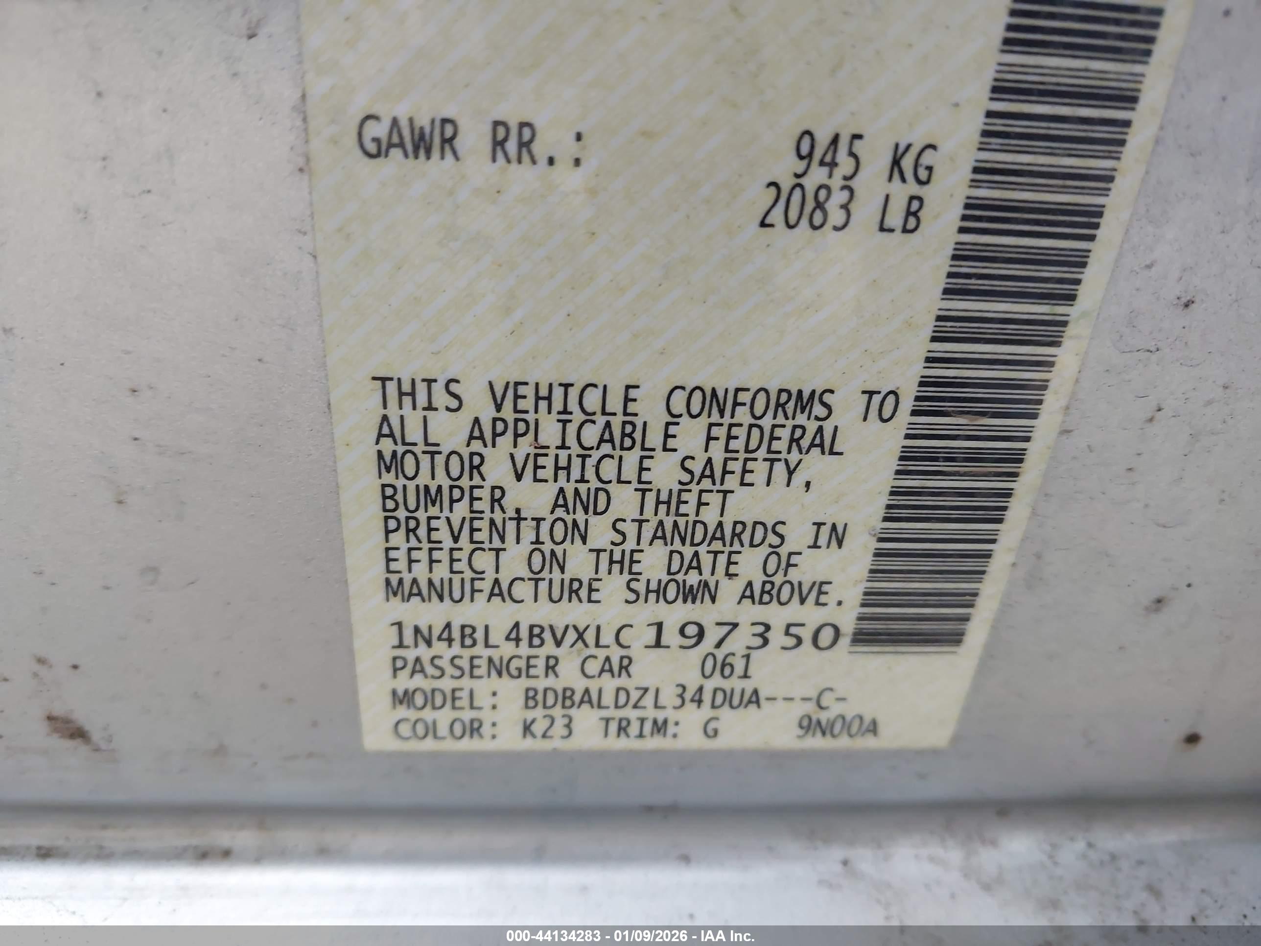 NISSAN ALTIMA image 9