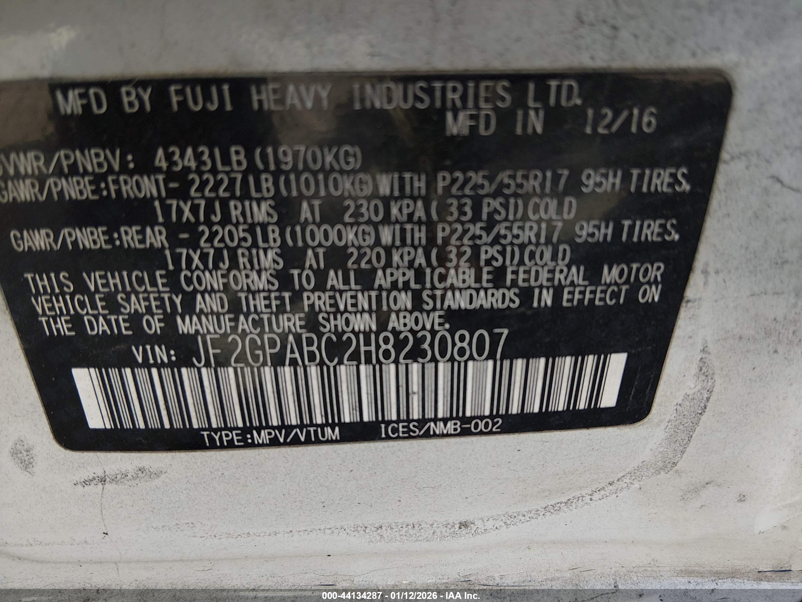 SUBARU CROSSTREK image 9