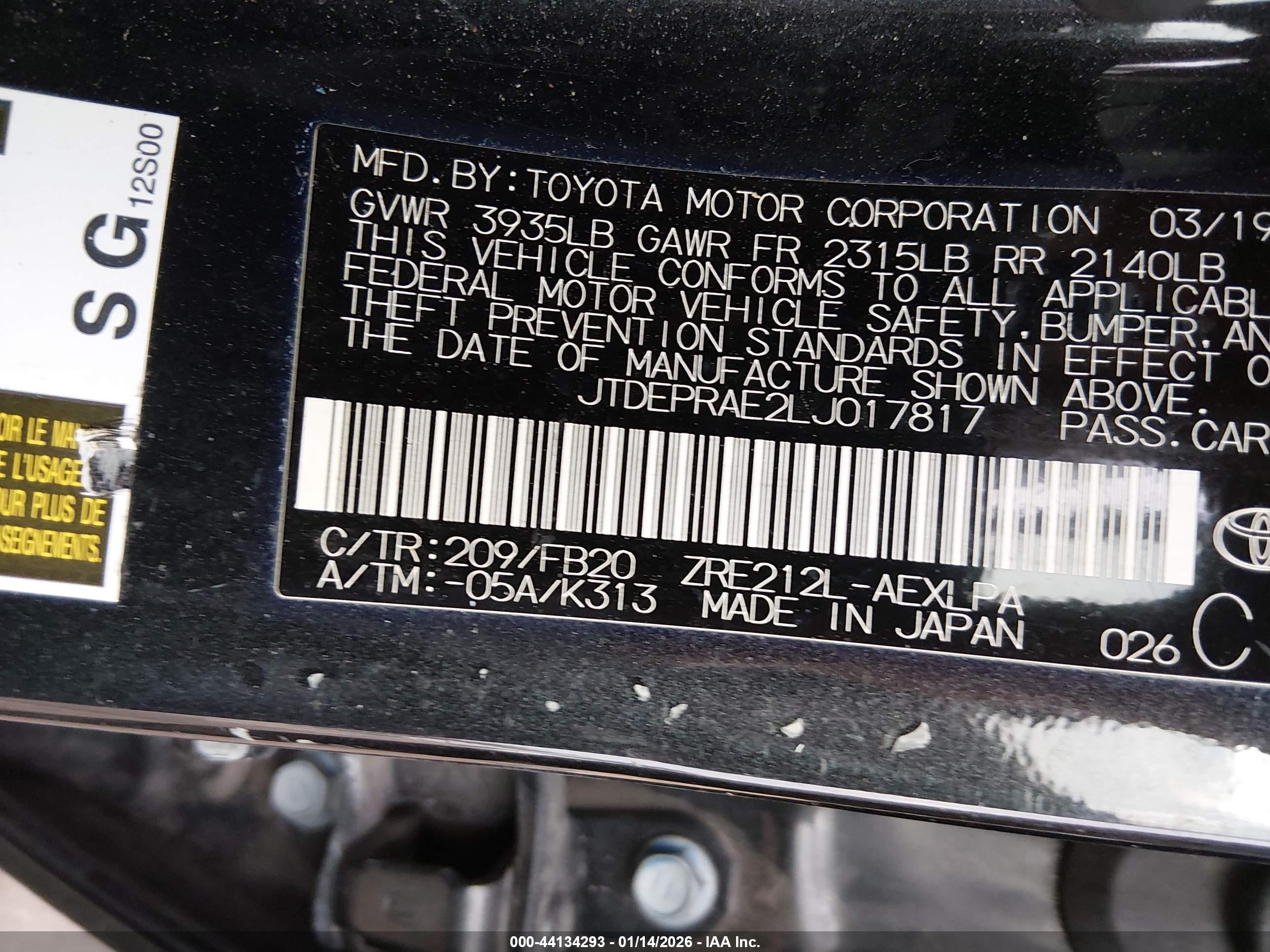 TOYOTA COROLLA image 9