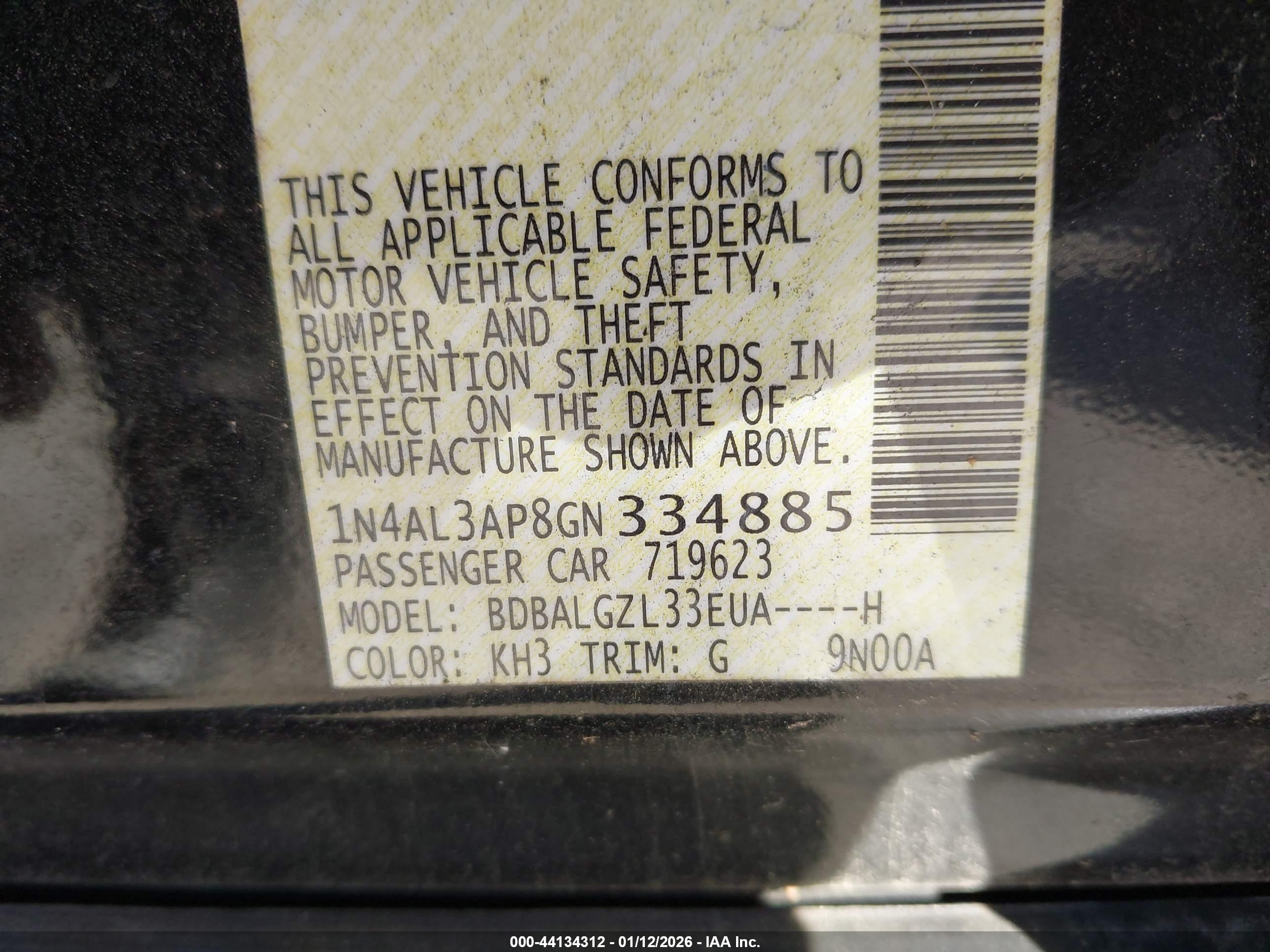 NISSAN ALTIMA image 9