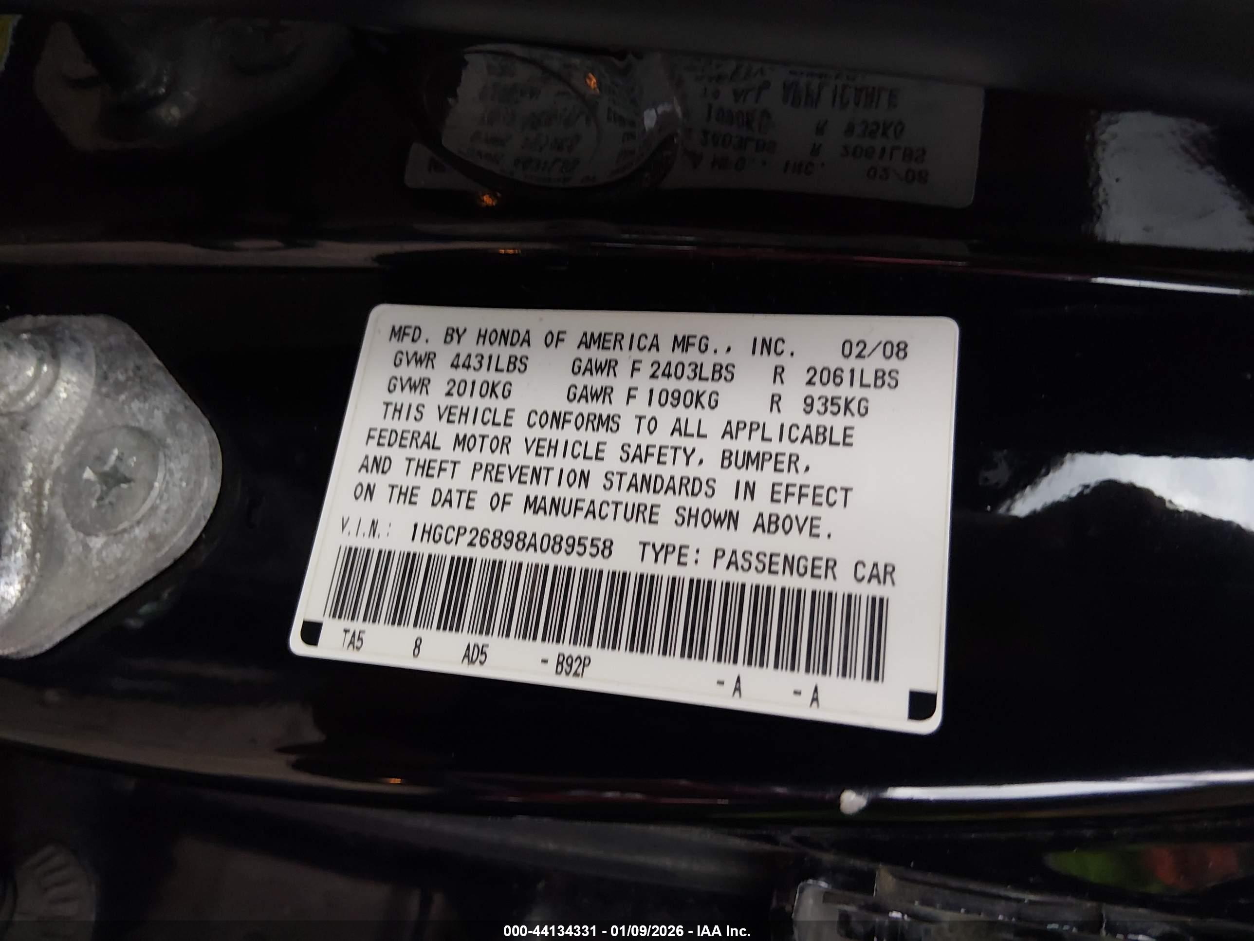 HONDA ACCORD image 9