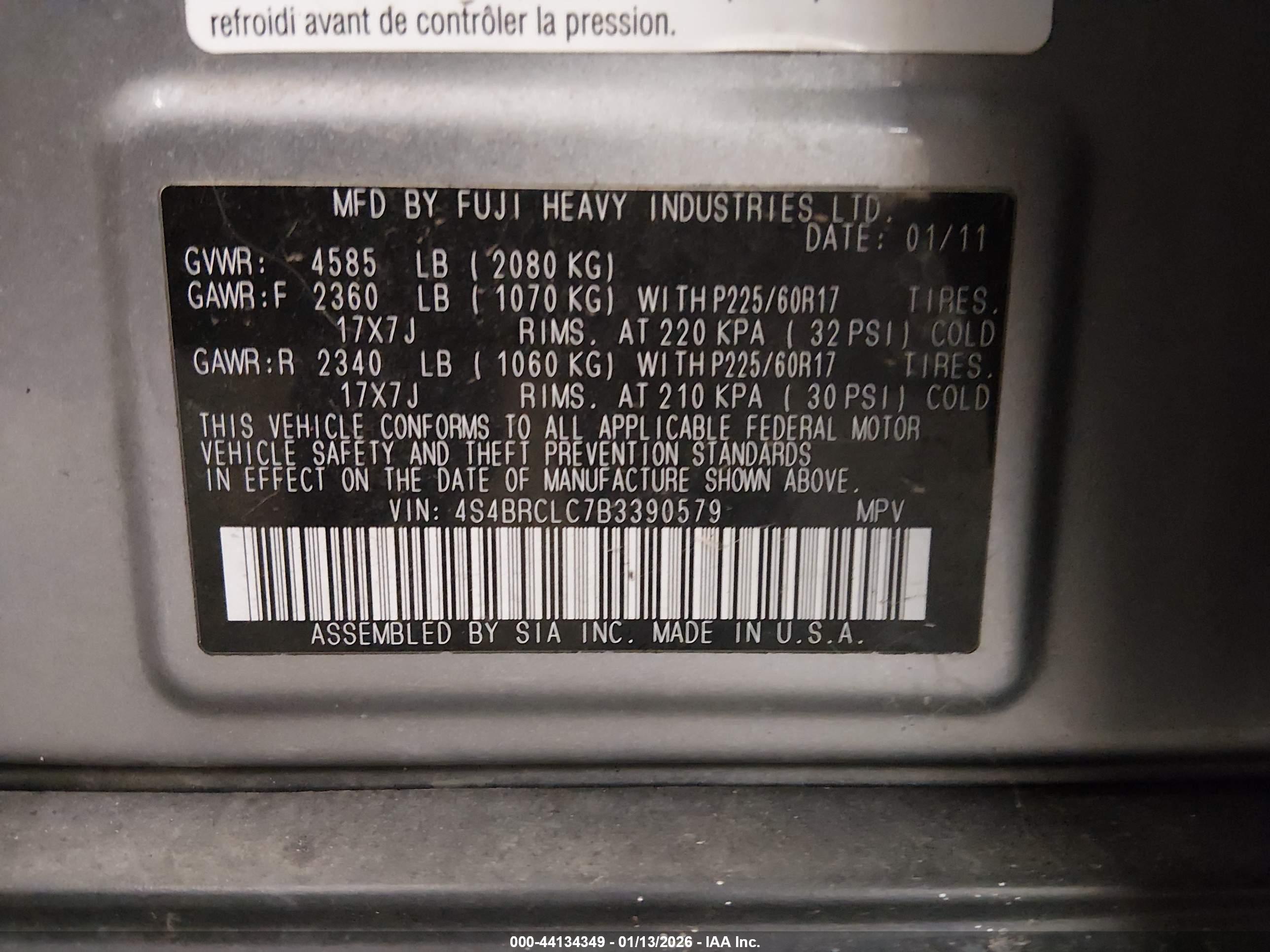 SUBARU OUTBACK image 9