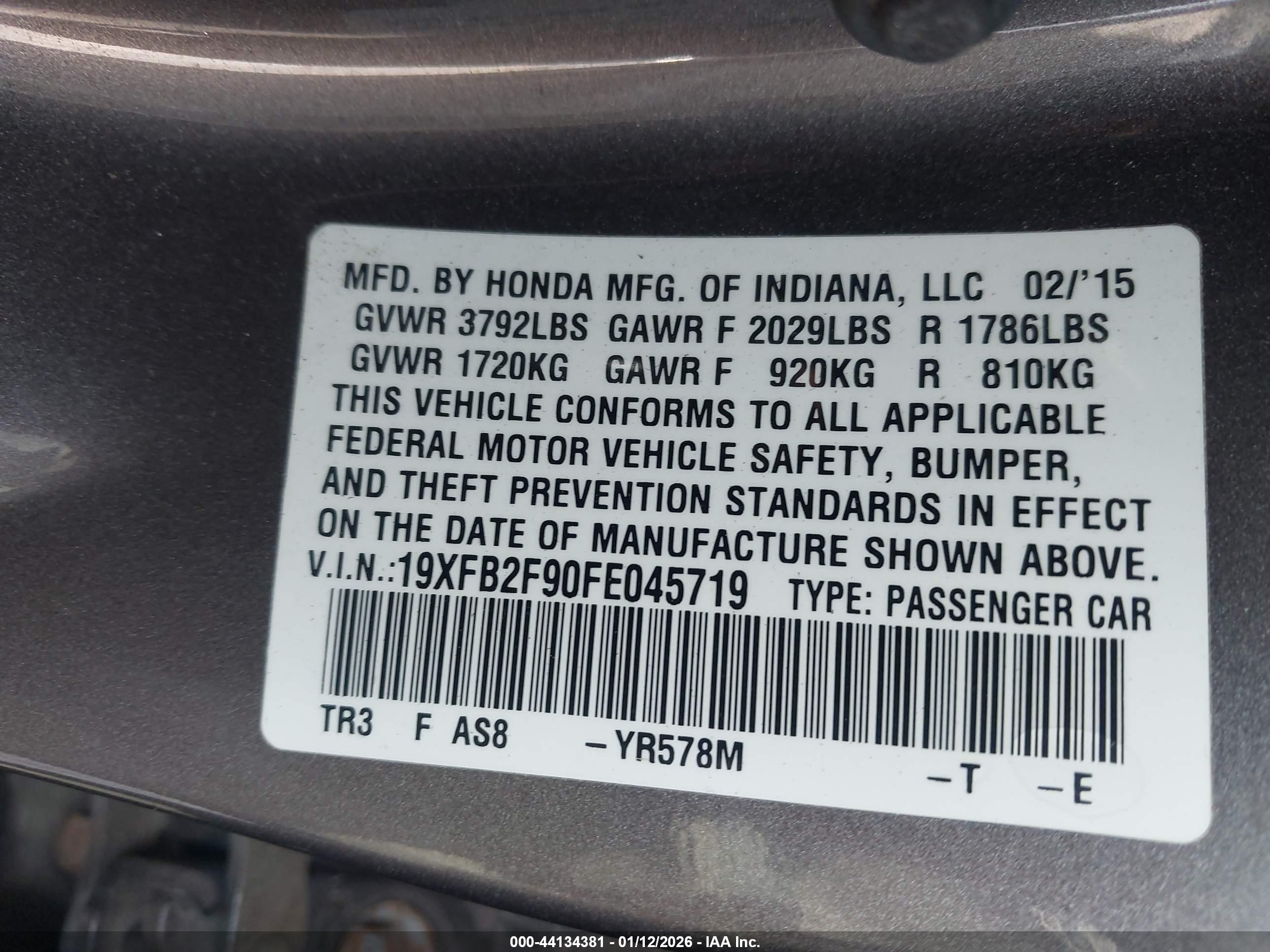 HONDA CIVIC image 9