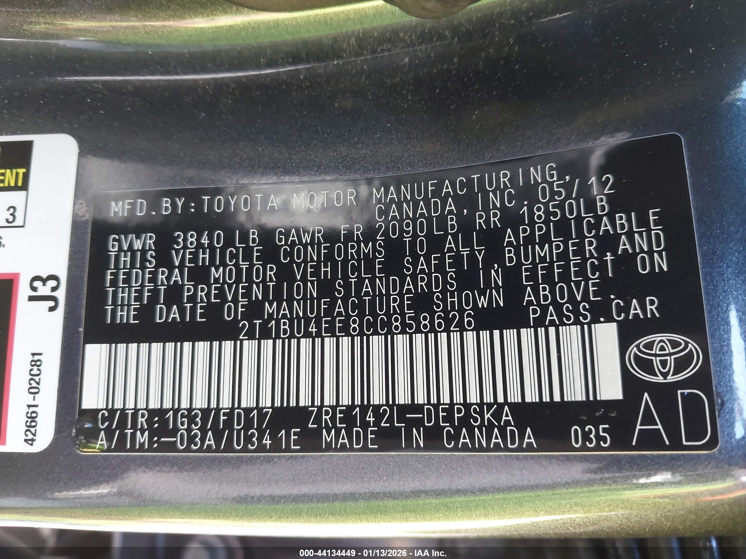 TOYOTA COROLLA image 9