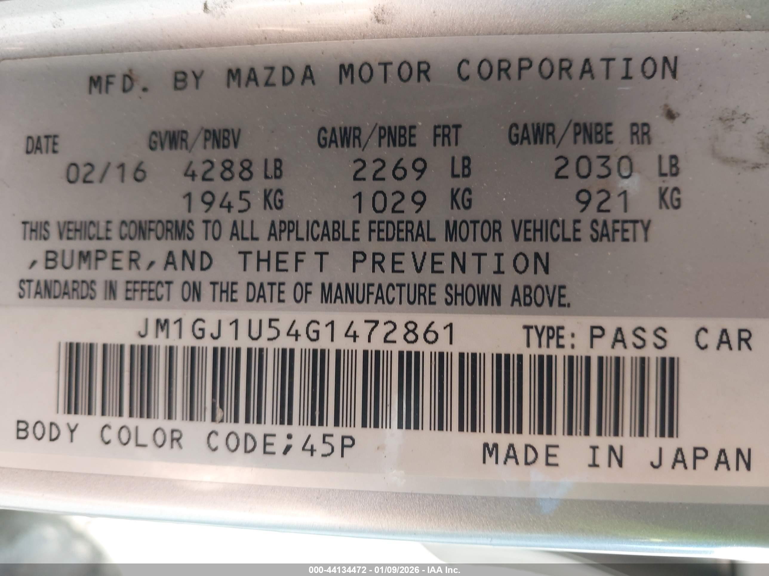 MAZDA MAZDA6 image 9