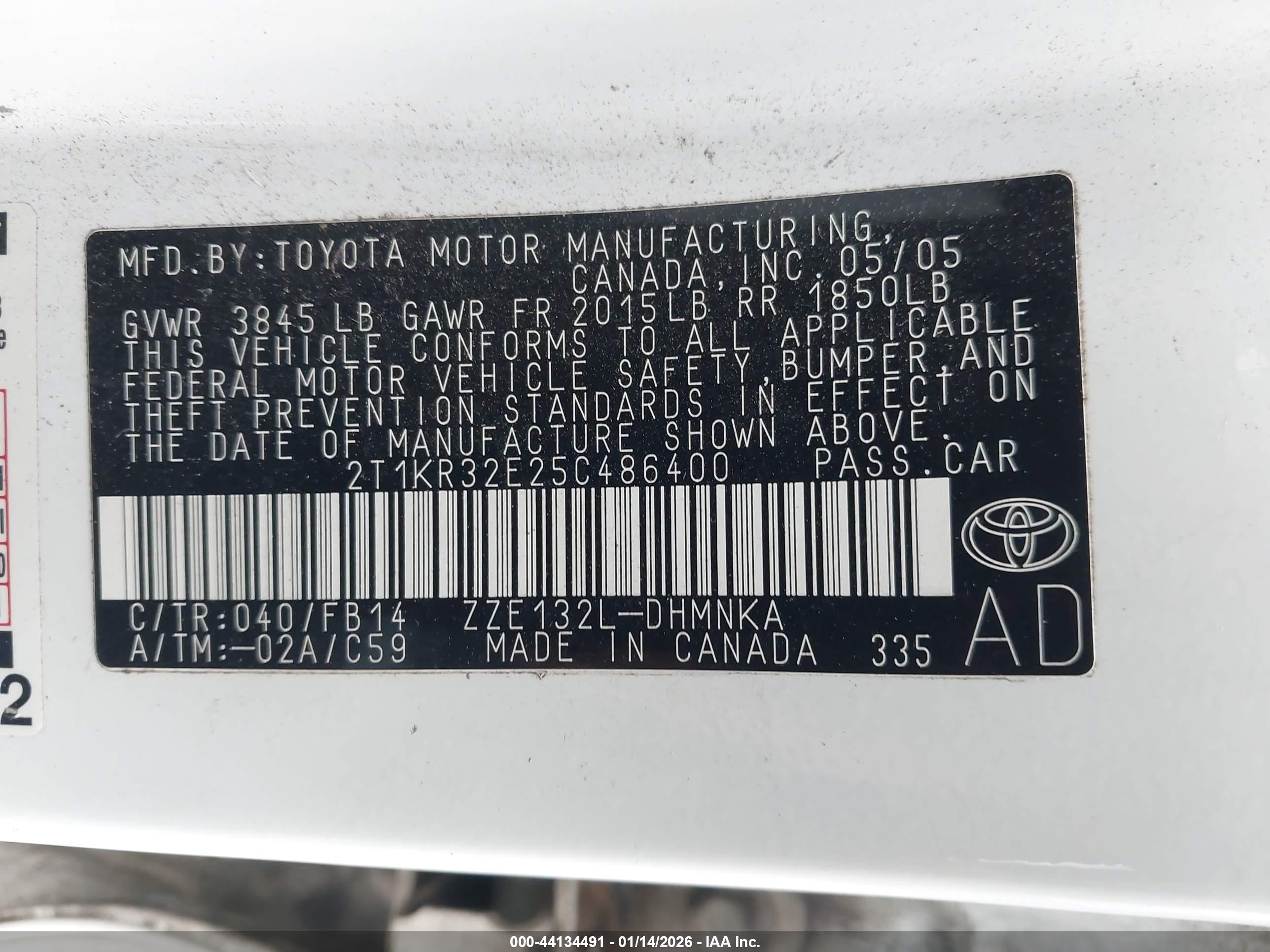 TOYOTA MATRIX image 9