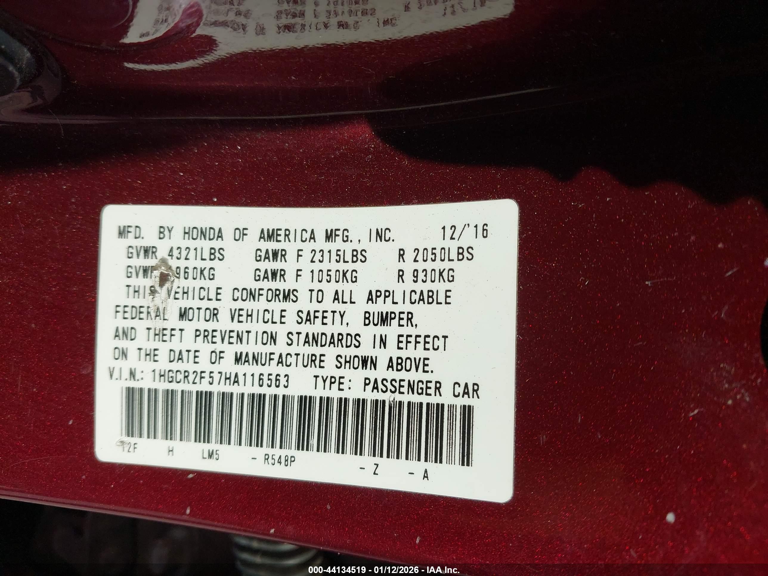 HONDA ACCORD image 9