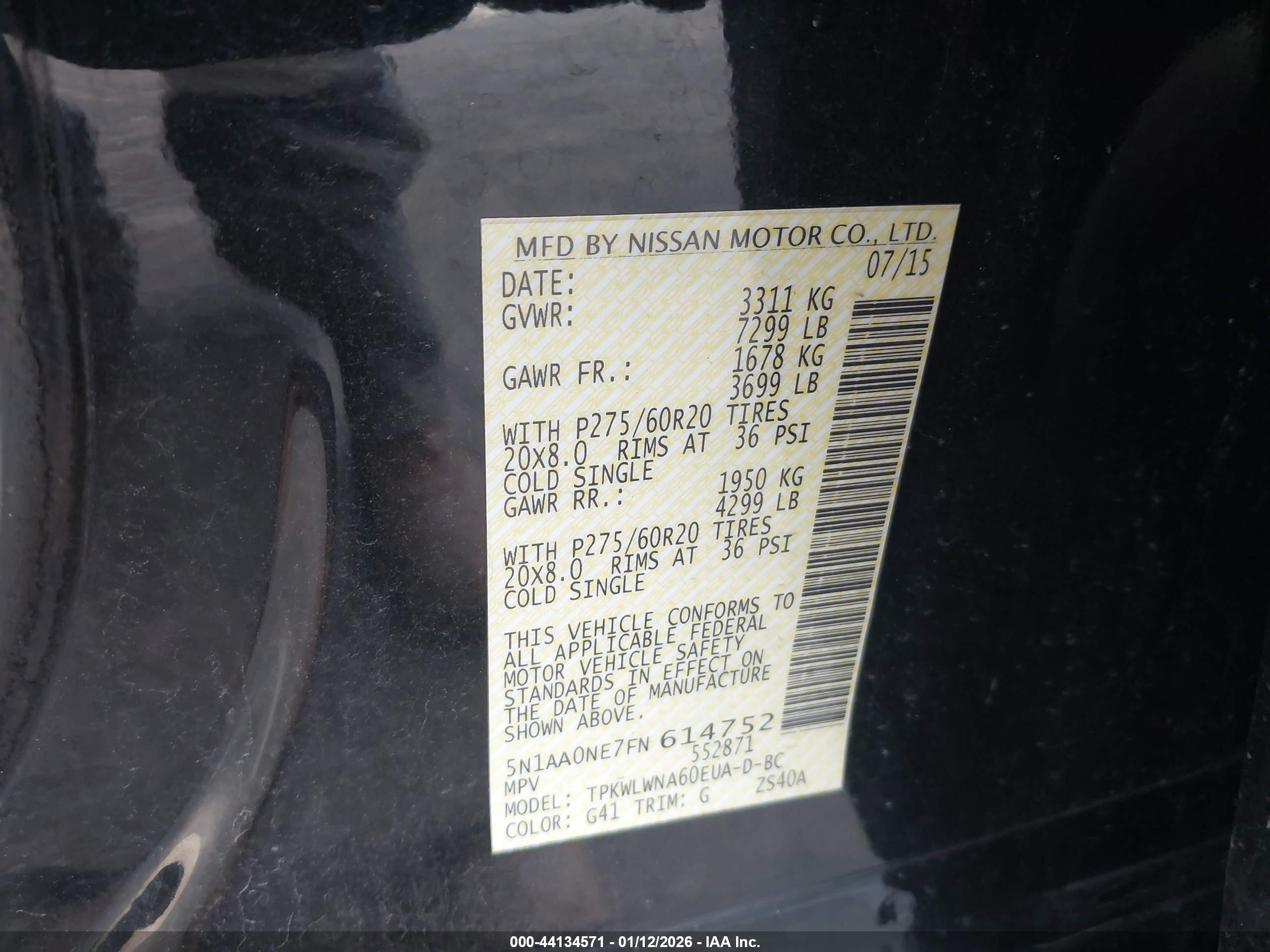 NISSAN ARMADA image 9