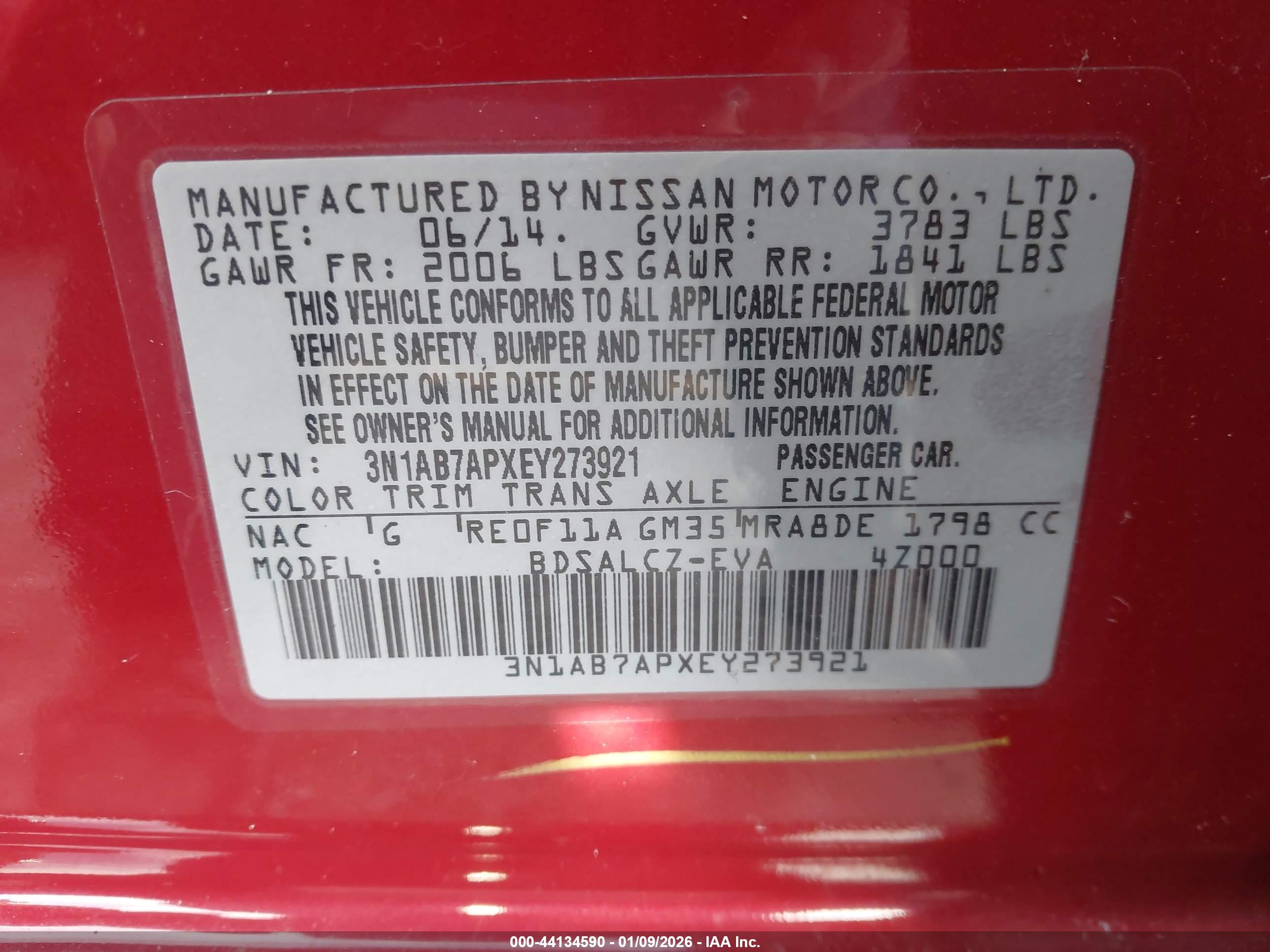 NISSAN SENTRA image 9