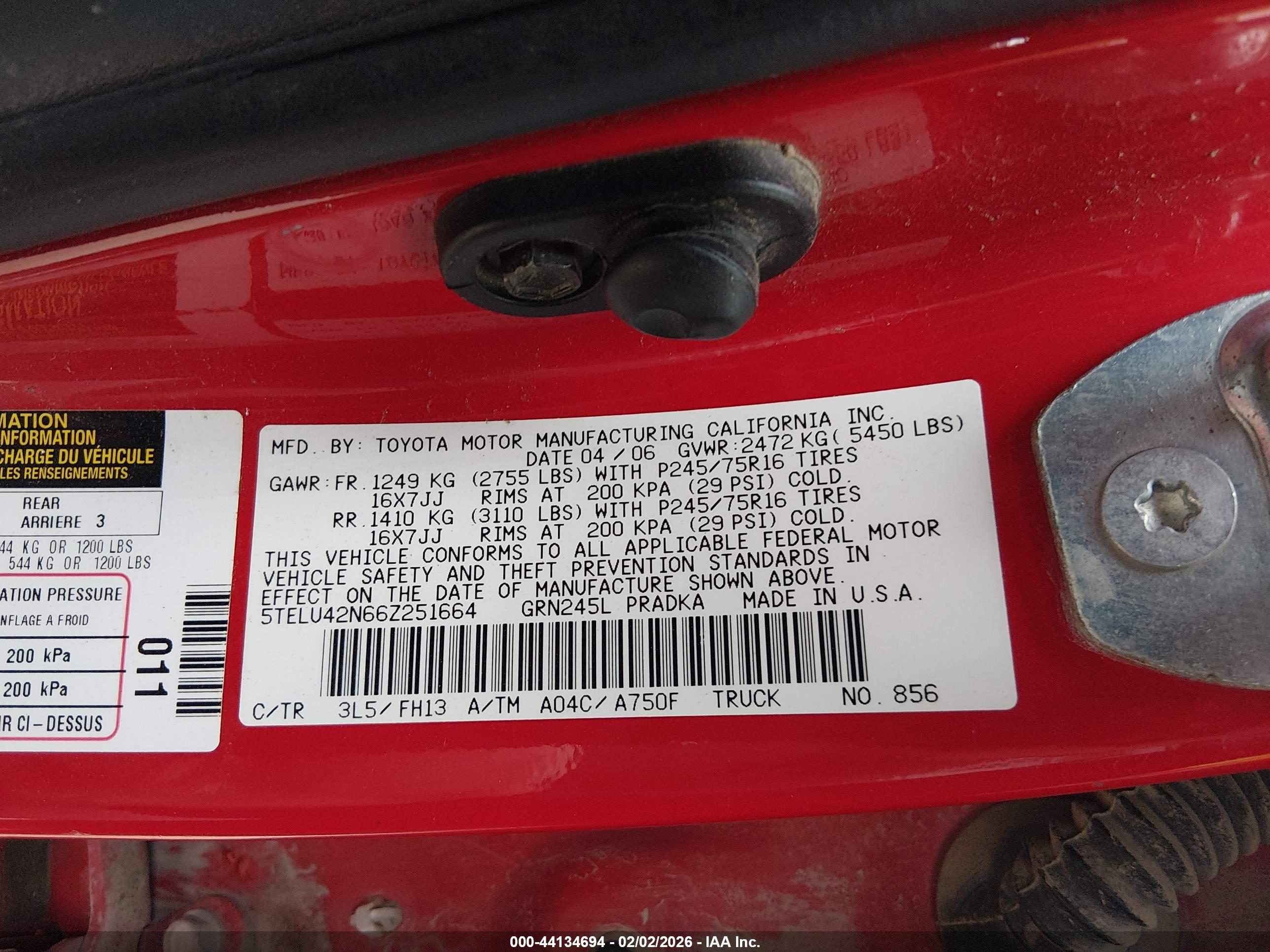 TOYOTA TACOMA image 9