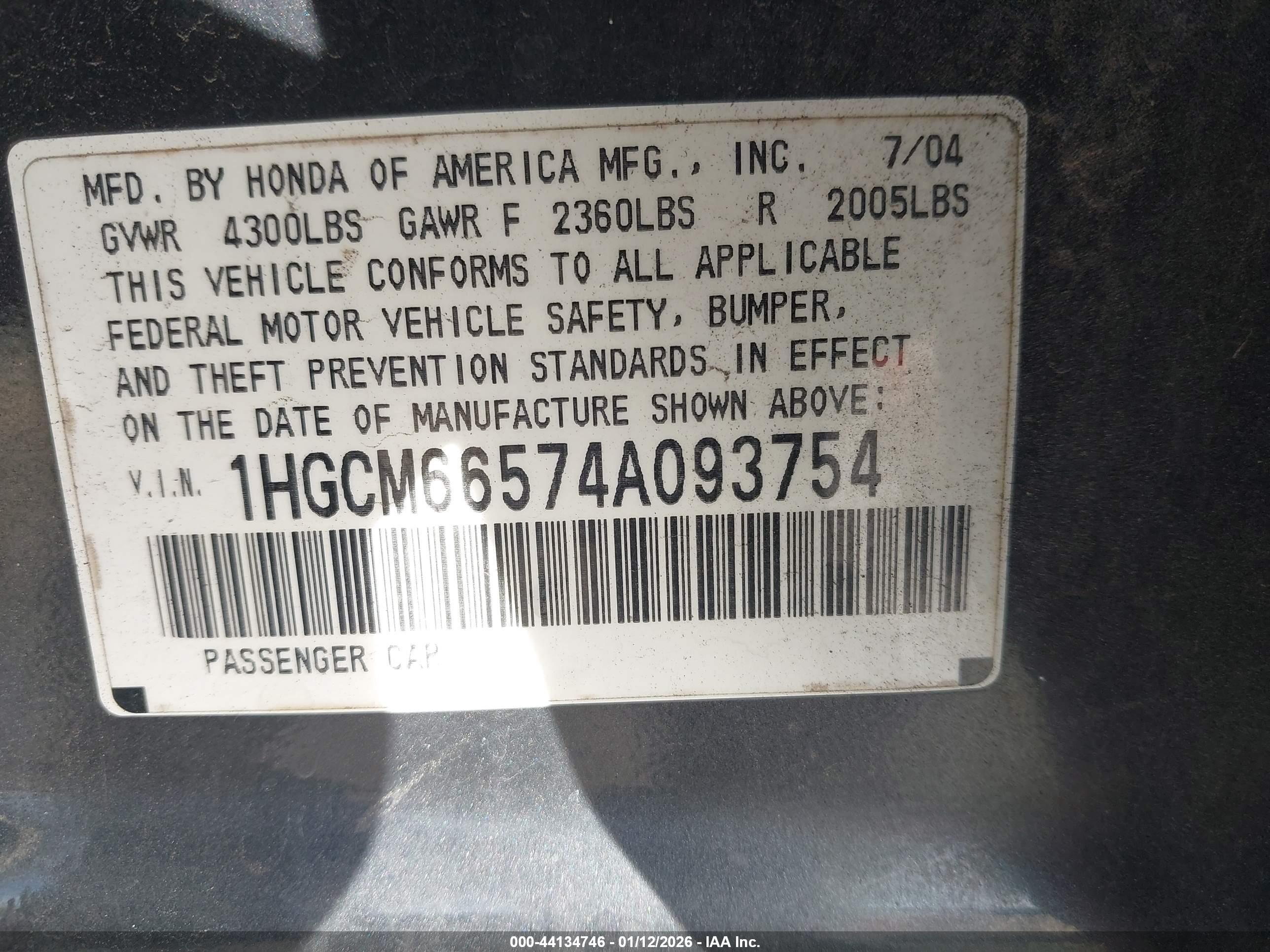 HONDA ACCORD image 9