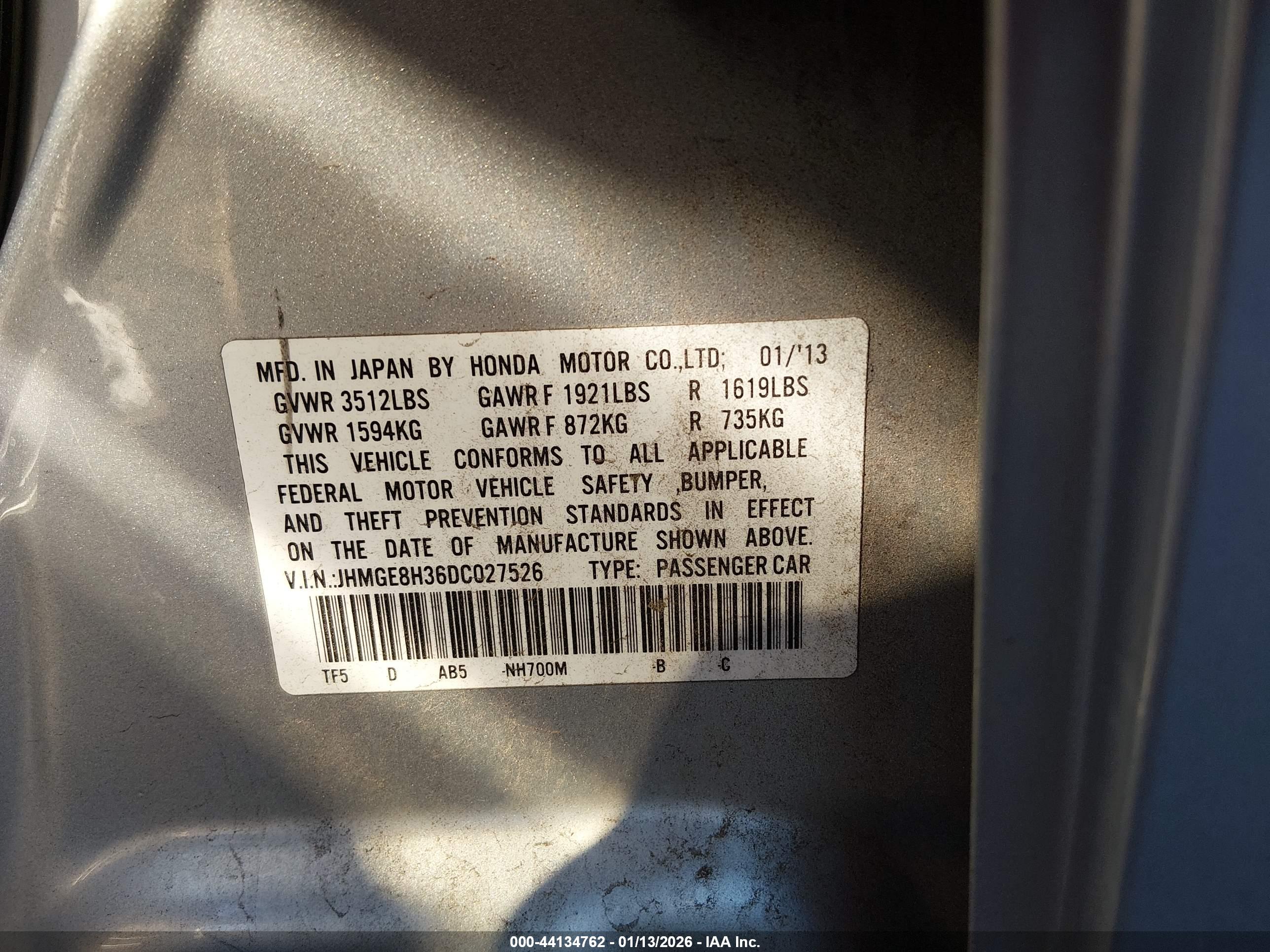 HONDA FIT image 9