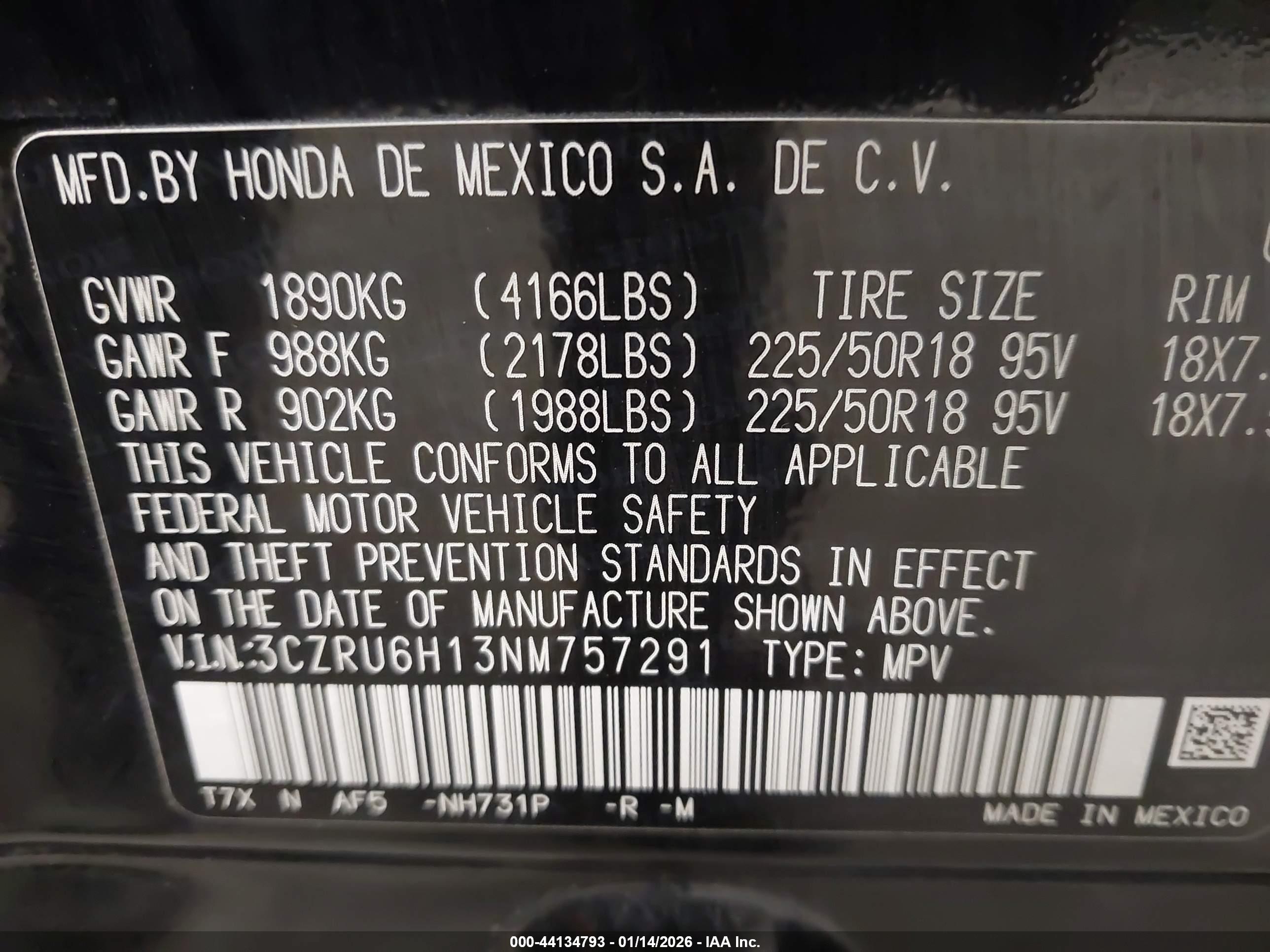 HONDA HR-V image 9