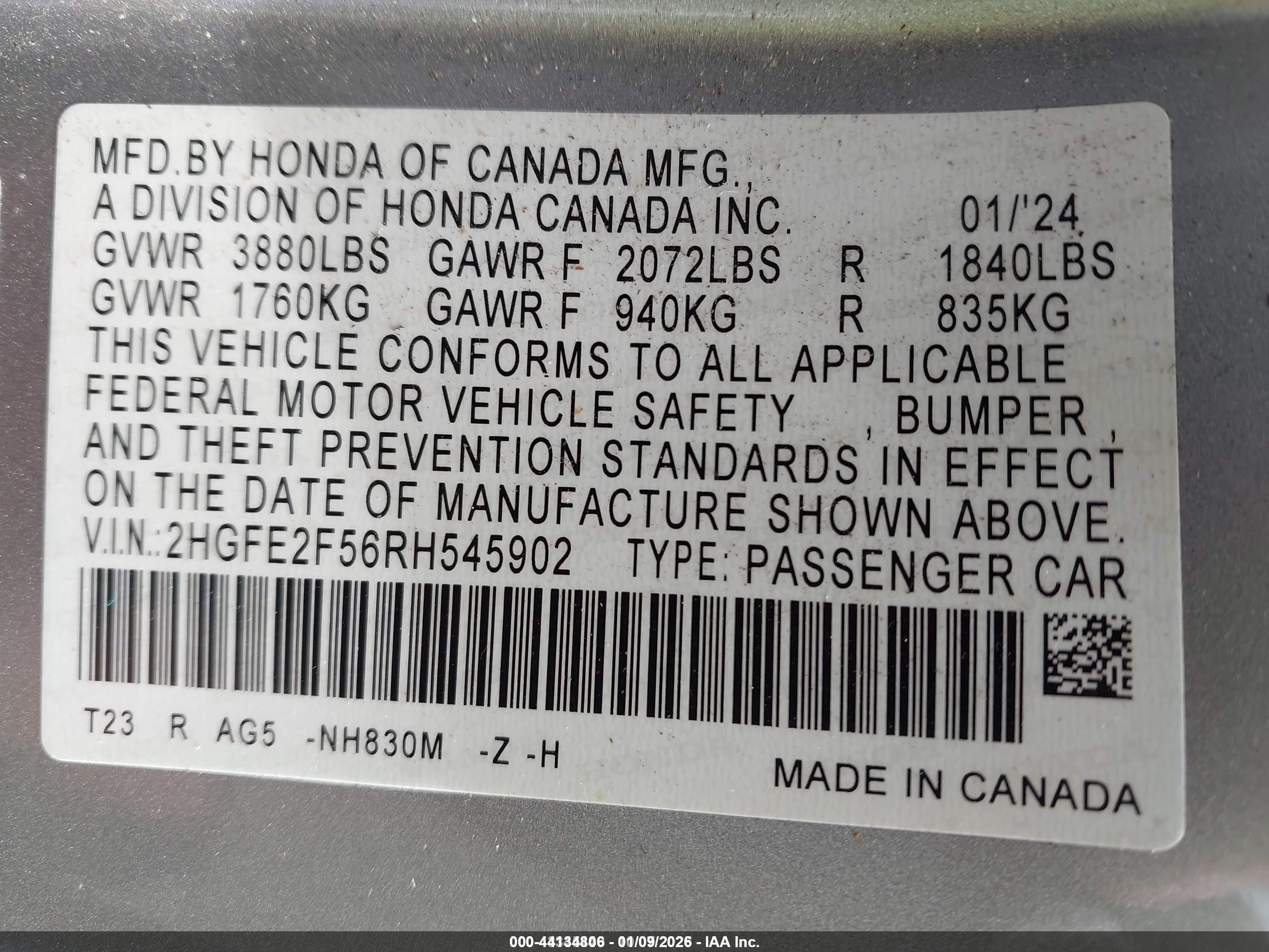 HONDA CIVIC image 9