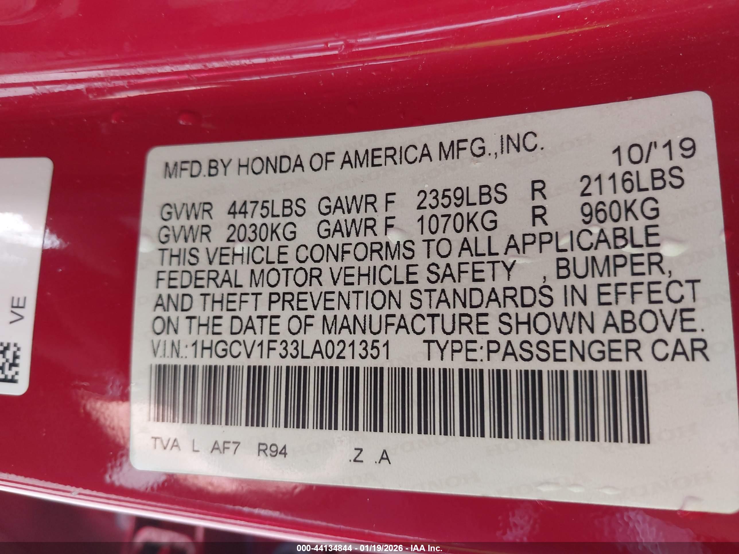 HONDA ACCORD image 9
