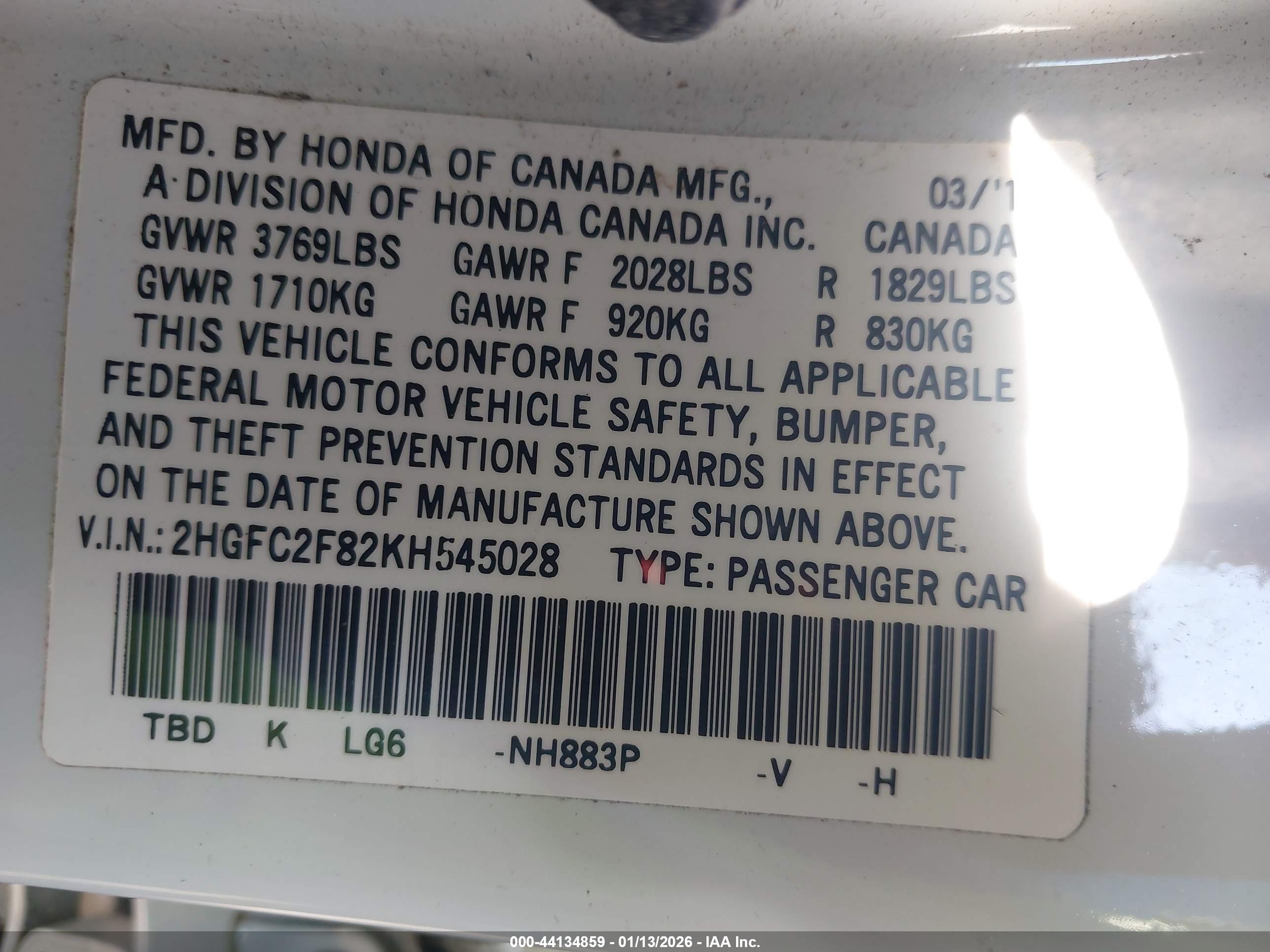 HONDA CIVIC image 9