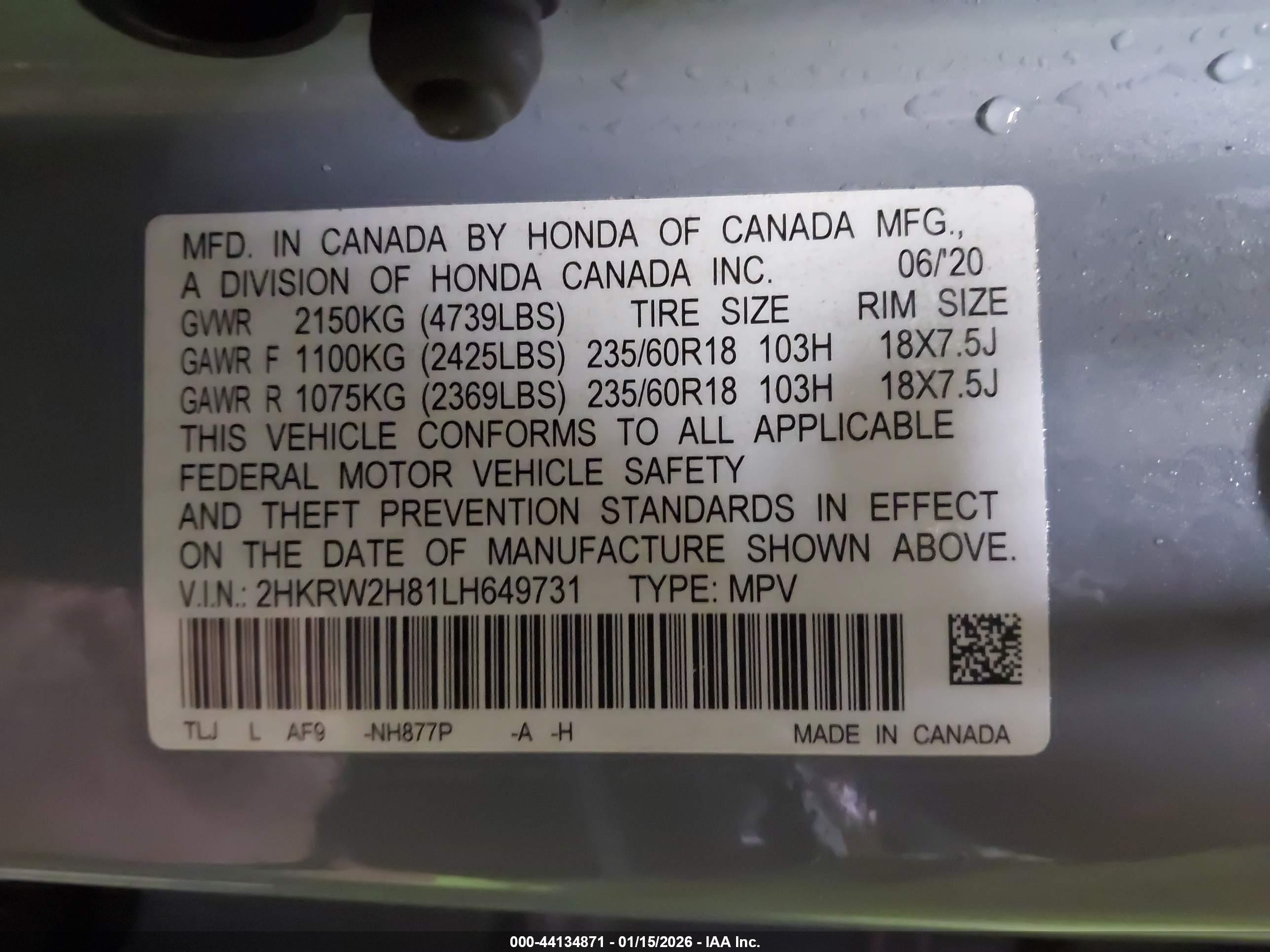HONDA CR-V image 9