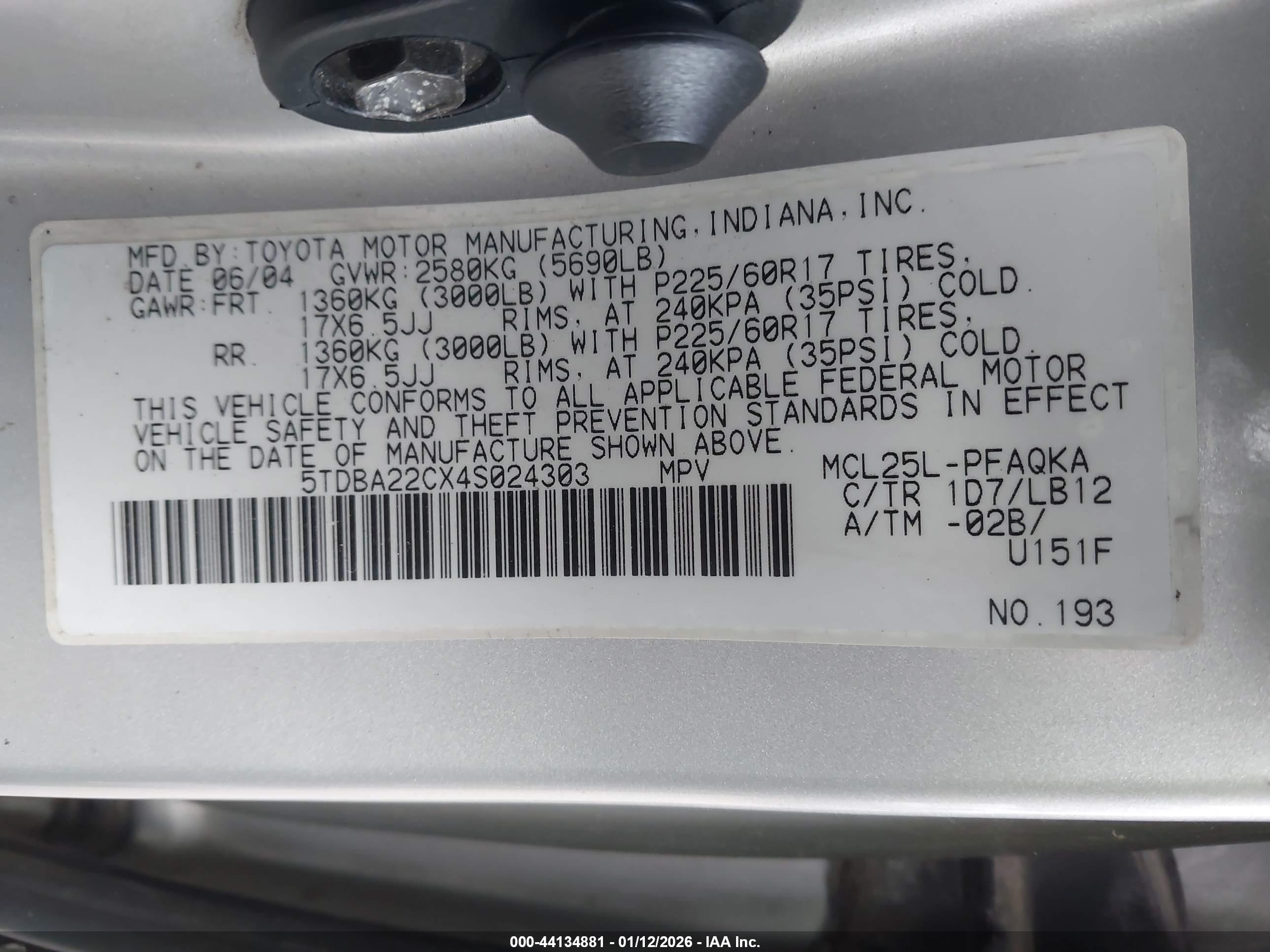TOYOTA SIENNA image 9