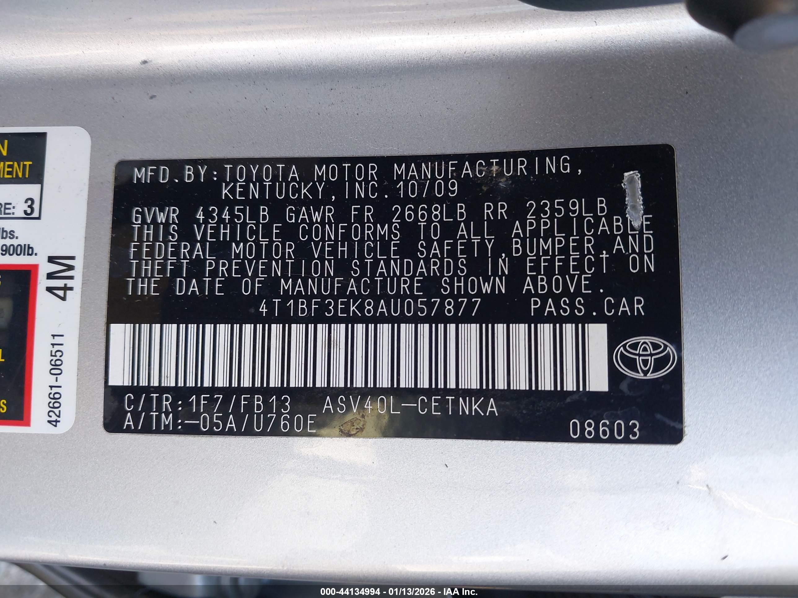 TOYOTA CAMRY image 9