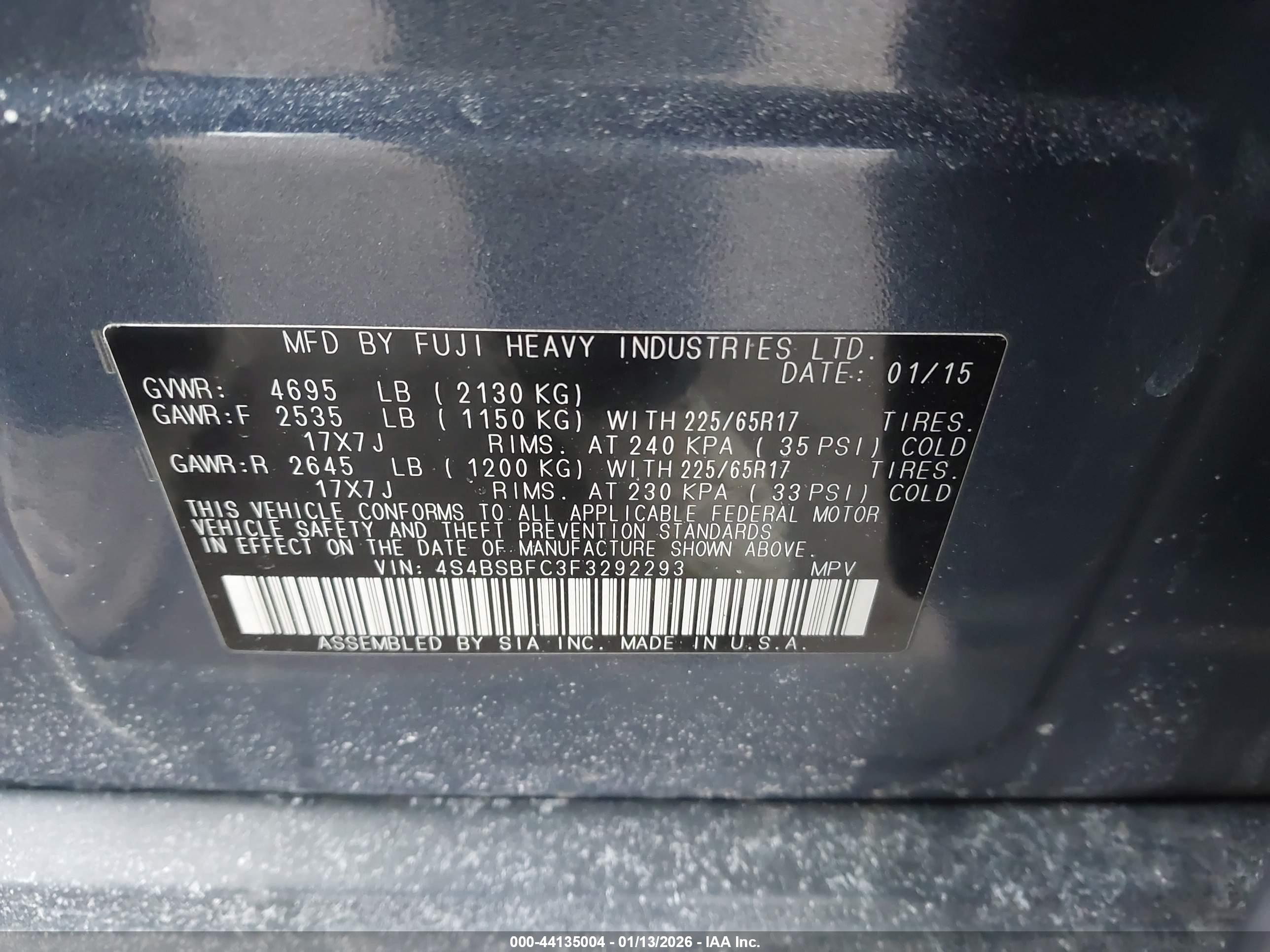 SUBARU OUTBACK image 9