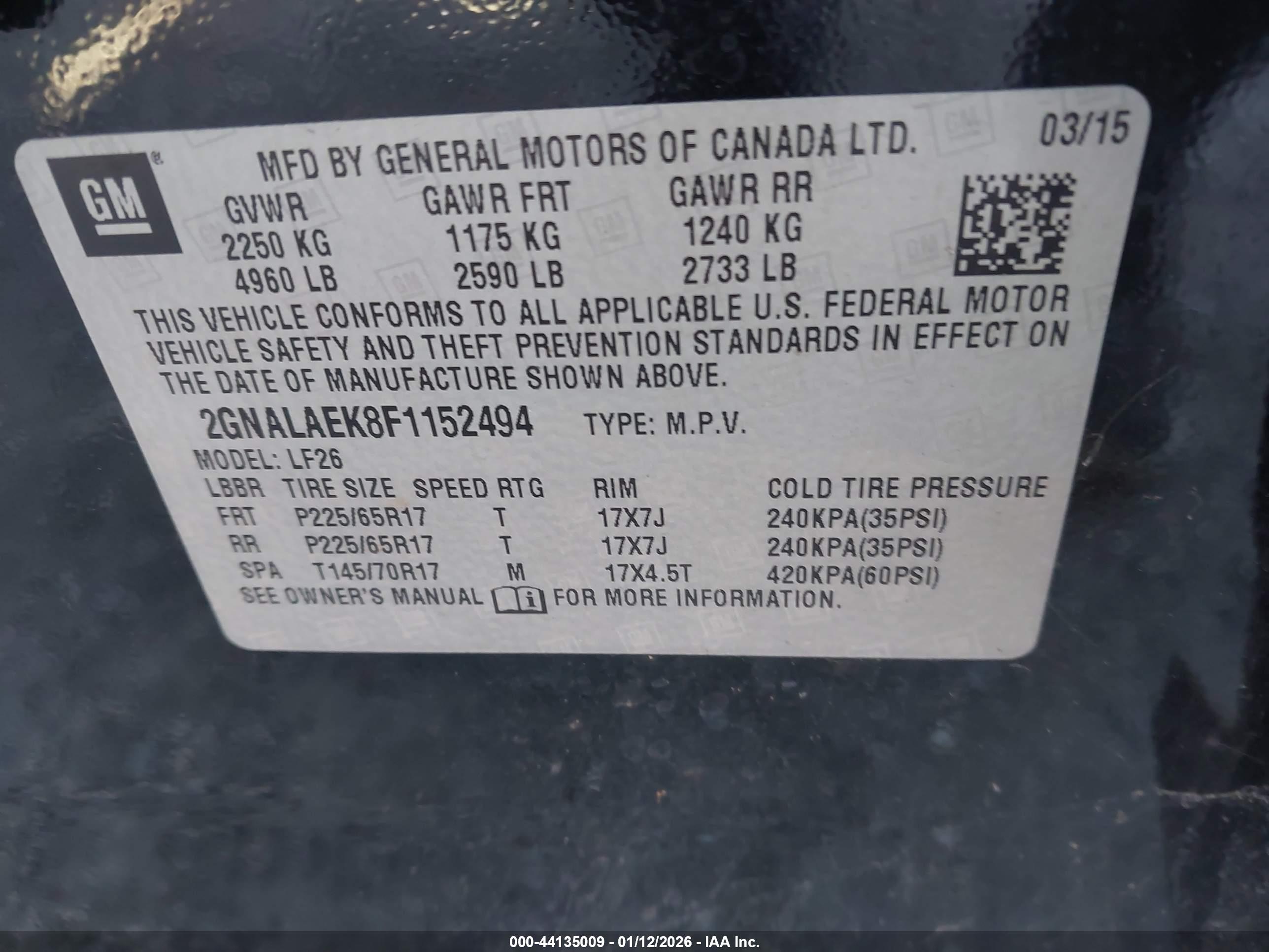 CHEVROLET EQUINOX image 9