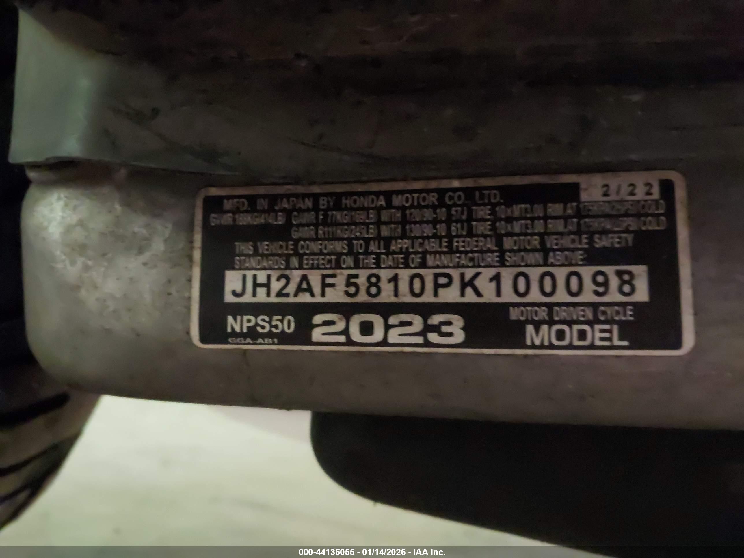 HONDA NPS50 image 10