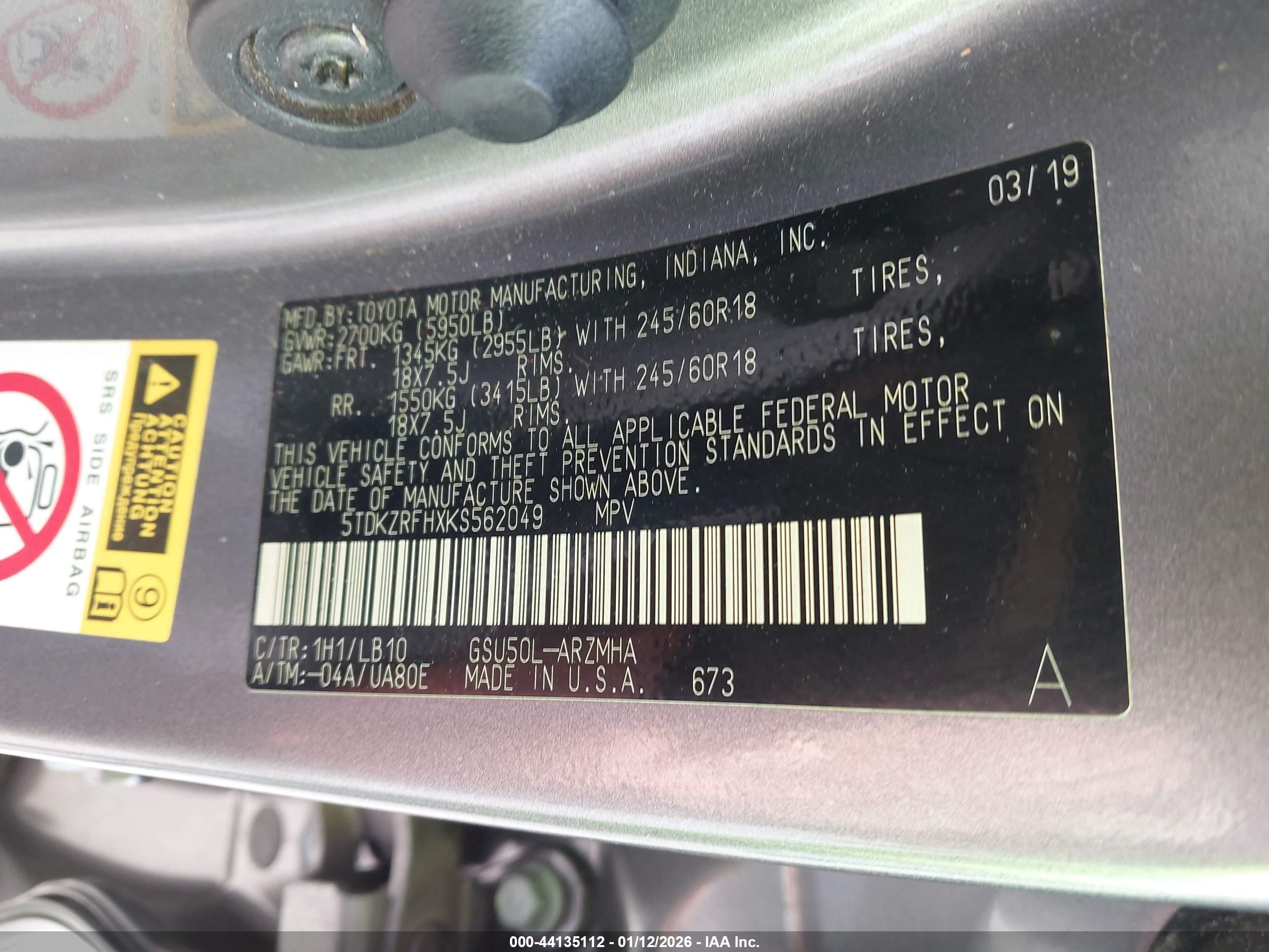 TOYOTA HIGHLANDER image 9