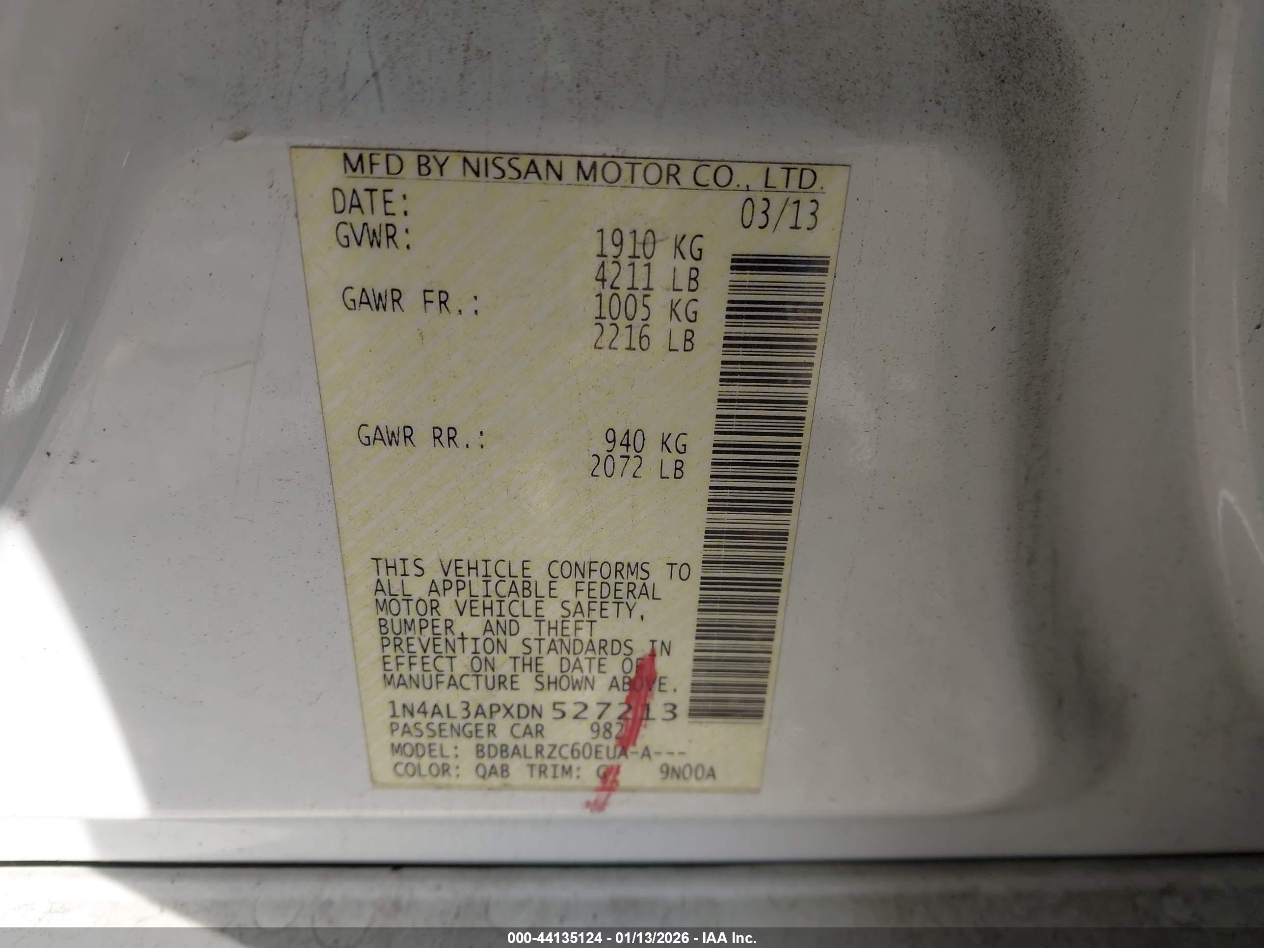 NISSAN ALTIMA image 9
