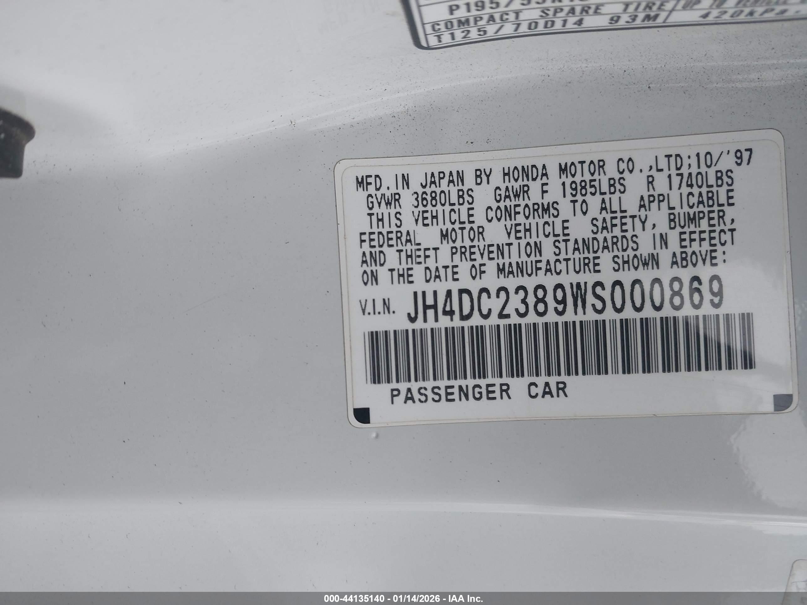 ACURA INTEGRA image 9