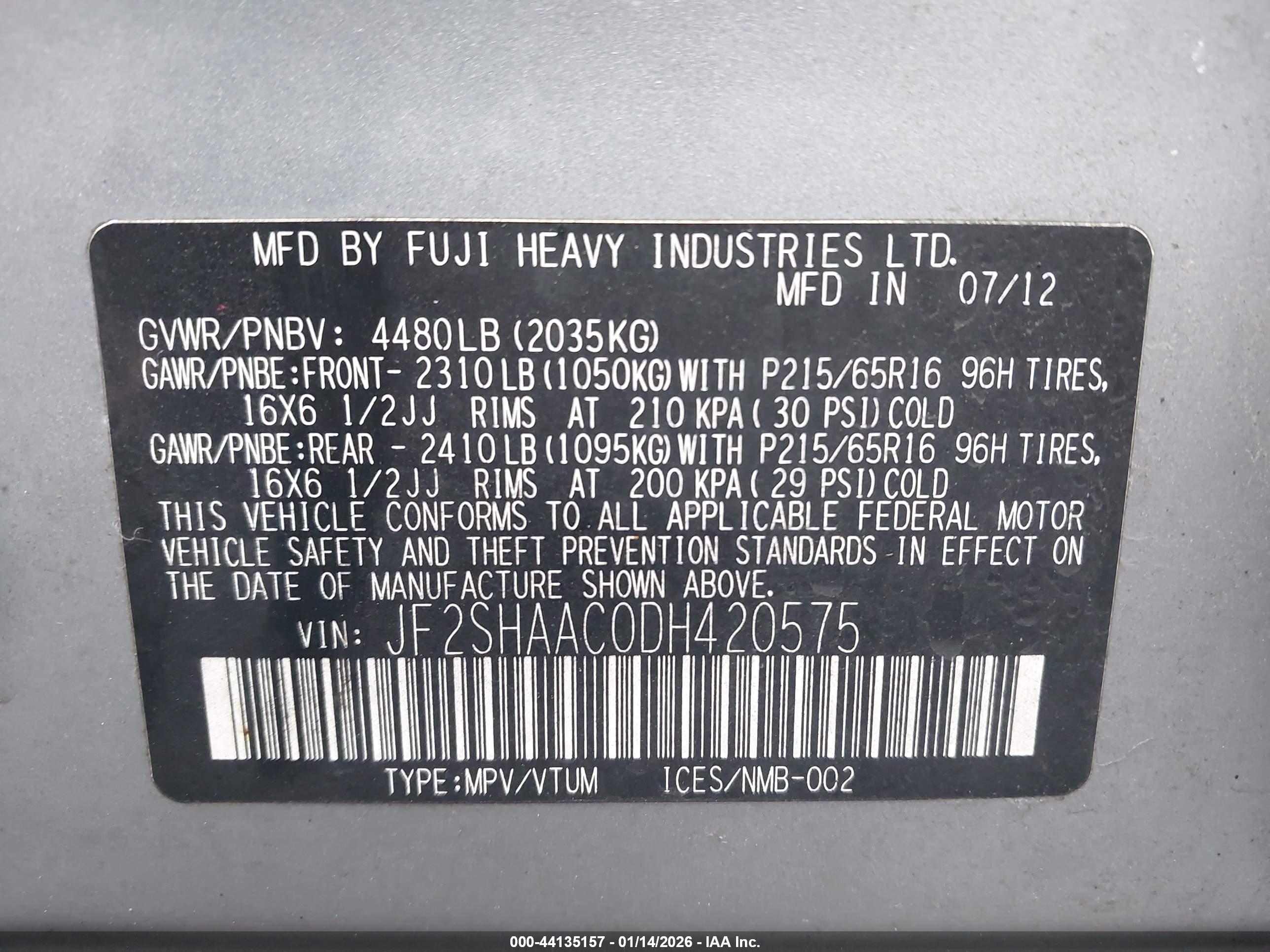 SUBARU FORESTER image 9
