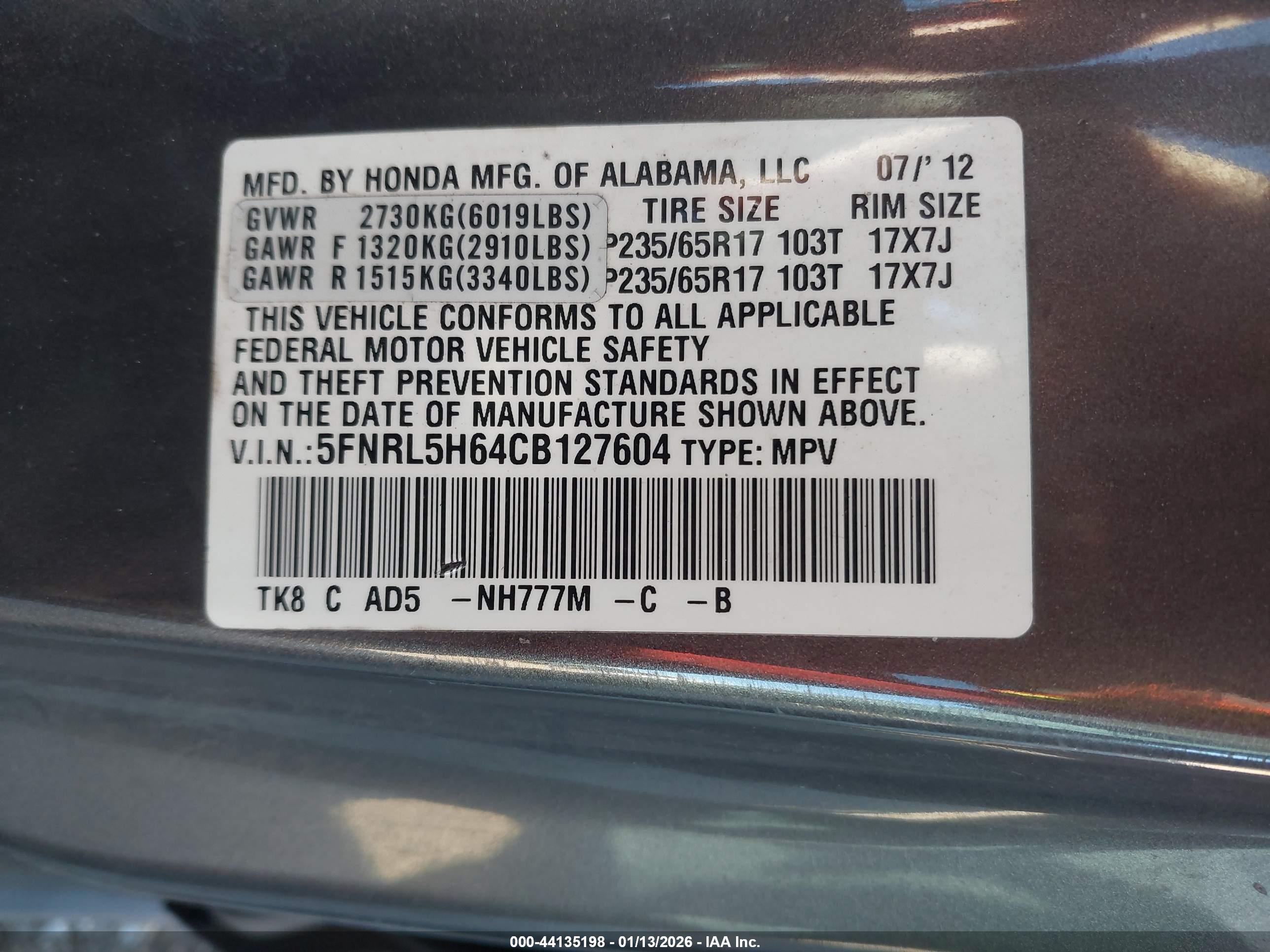 HONDA ODYSSEY image 9