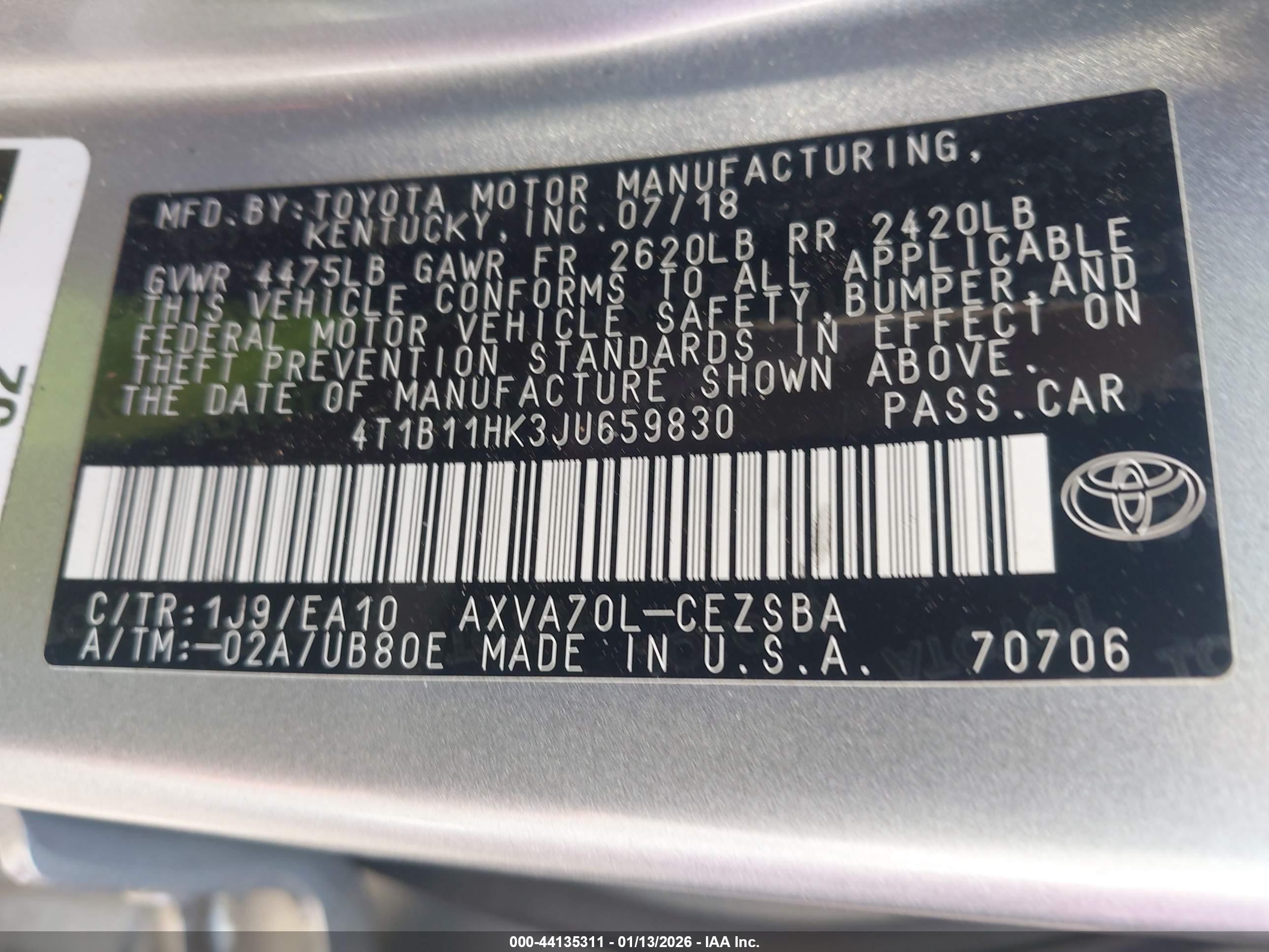 TOYOTA CAMRY image 9