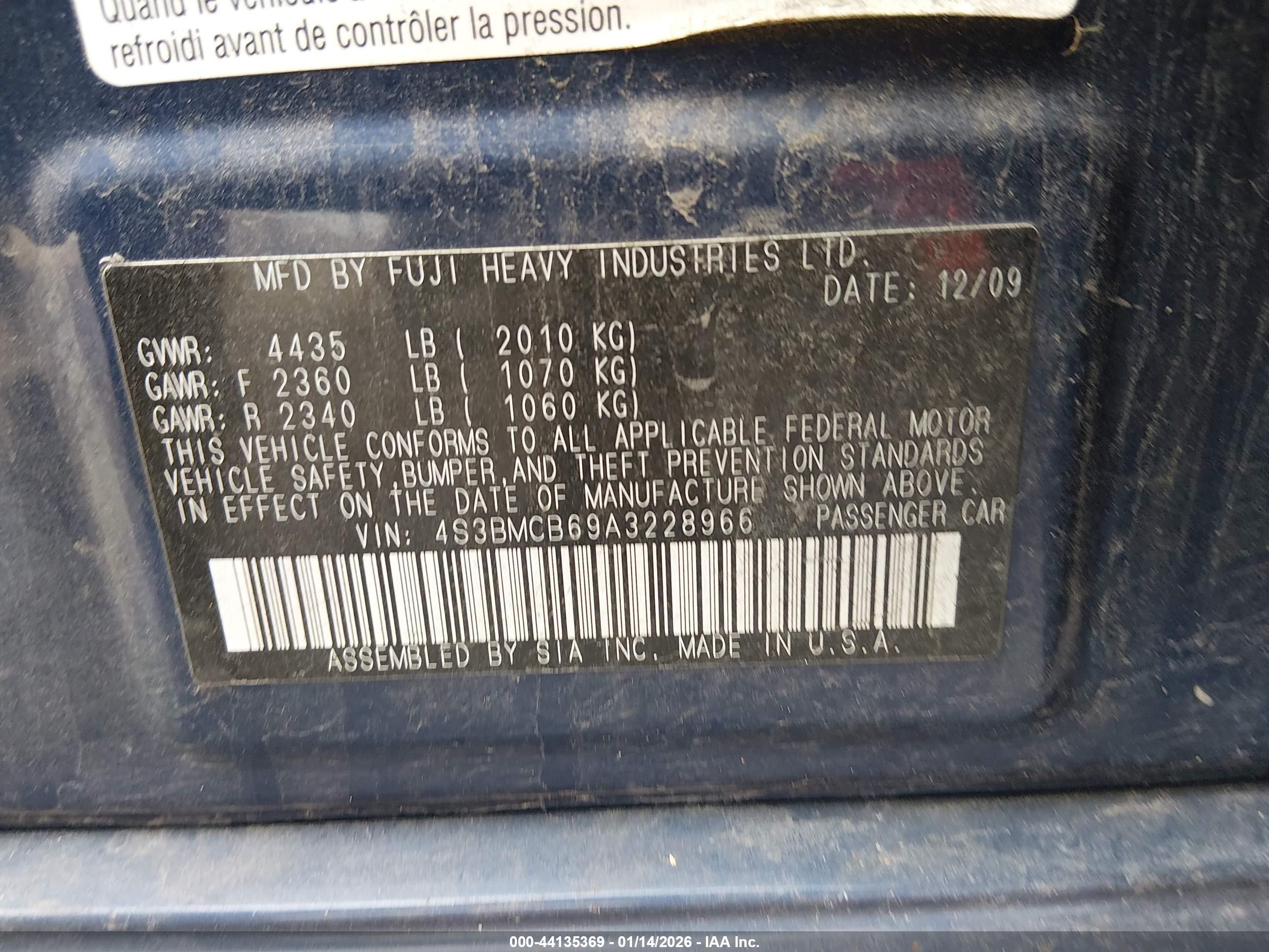 SUBARU LEGACY image 9