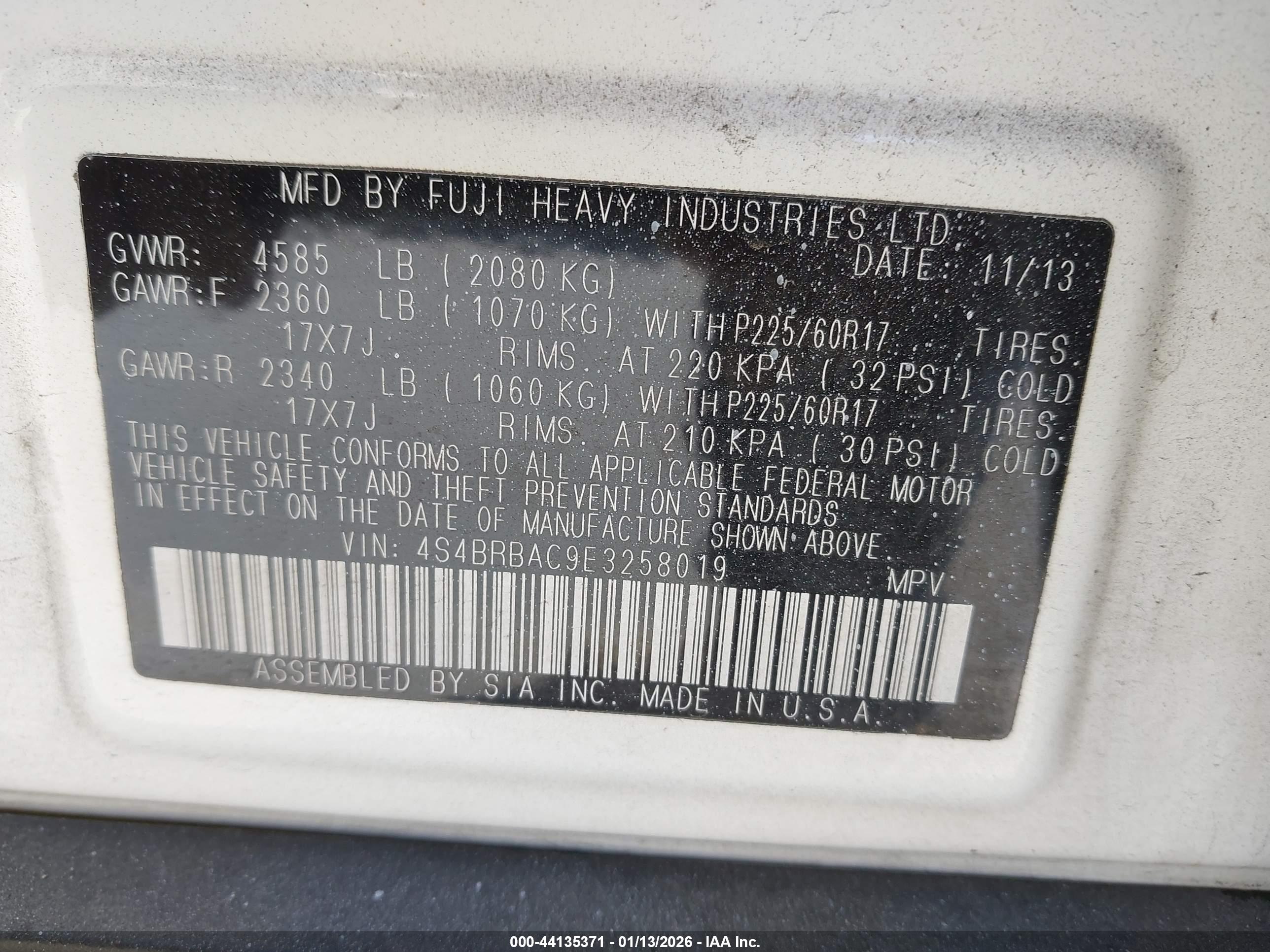 SUBARU OUTBACK image 9
