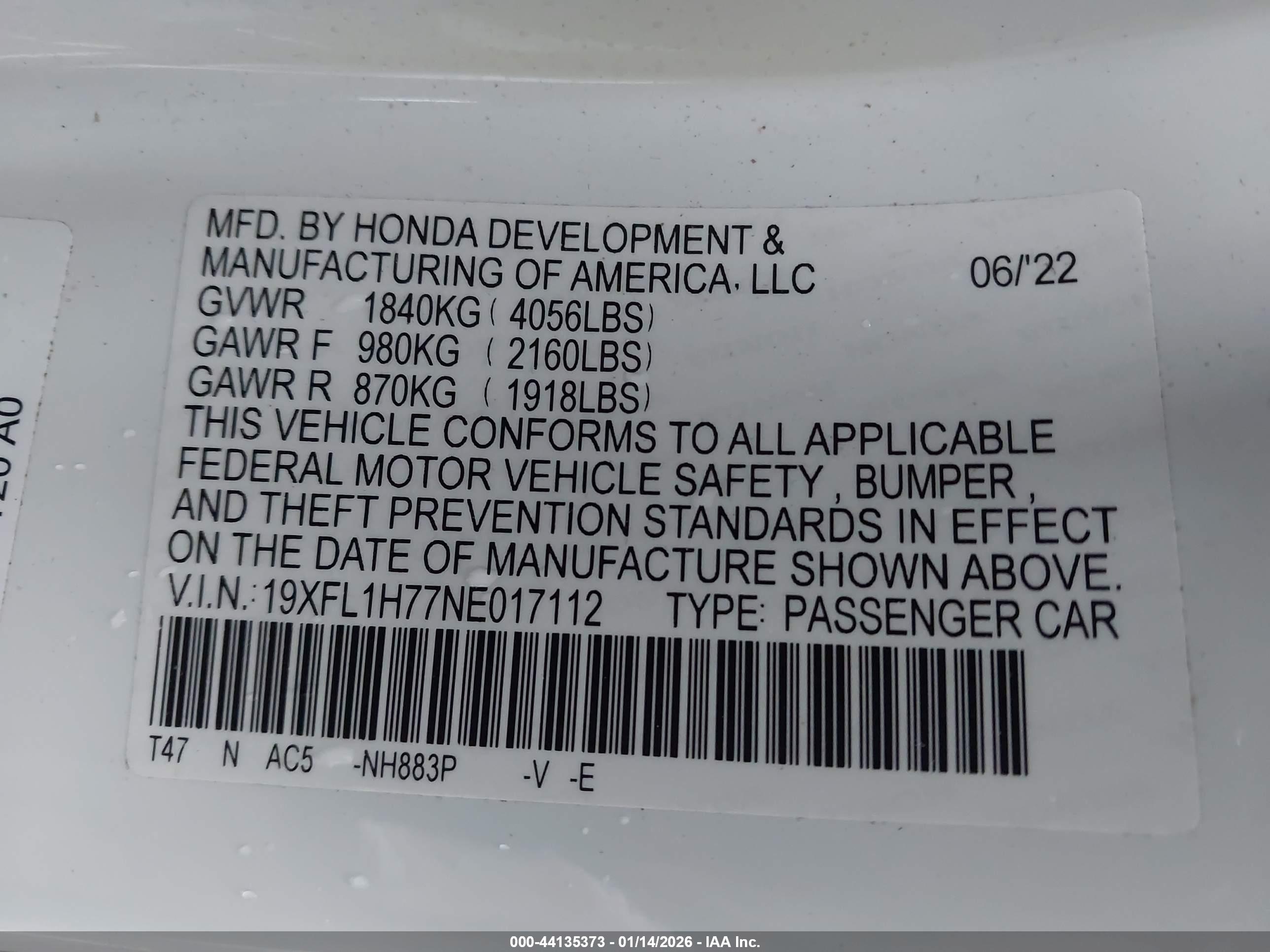 HONDA CIVIC image 9