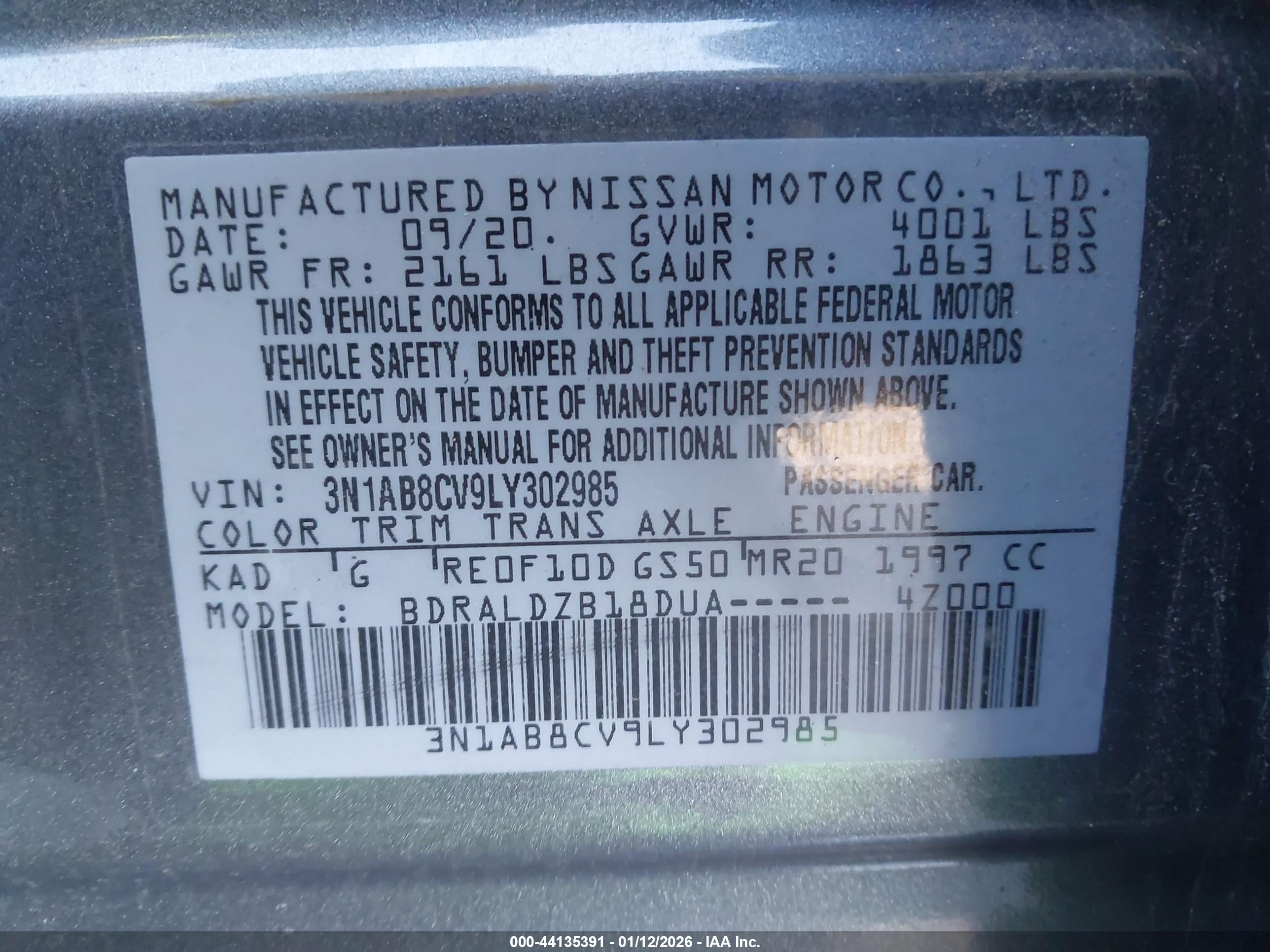 NISSAN SENTRA image 9