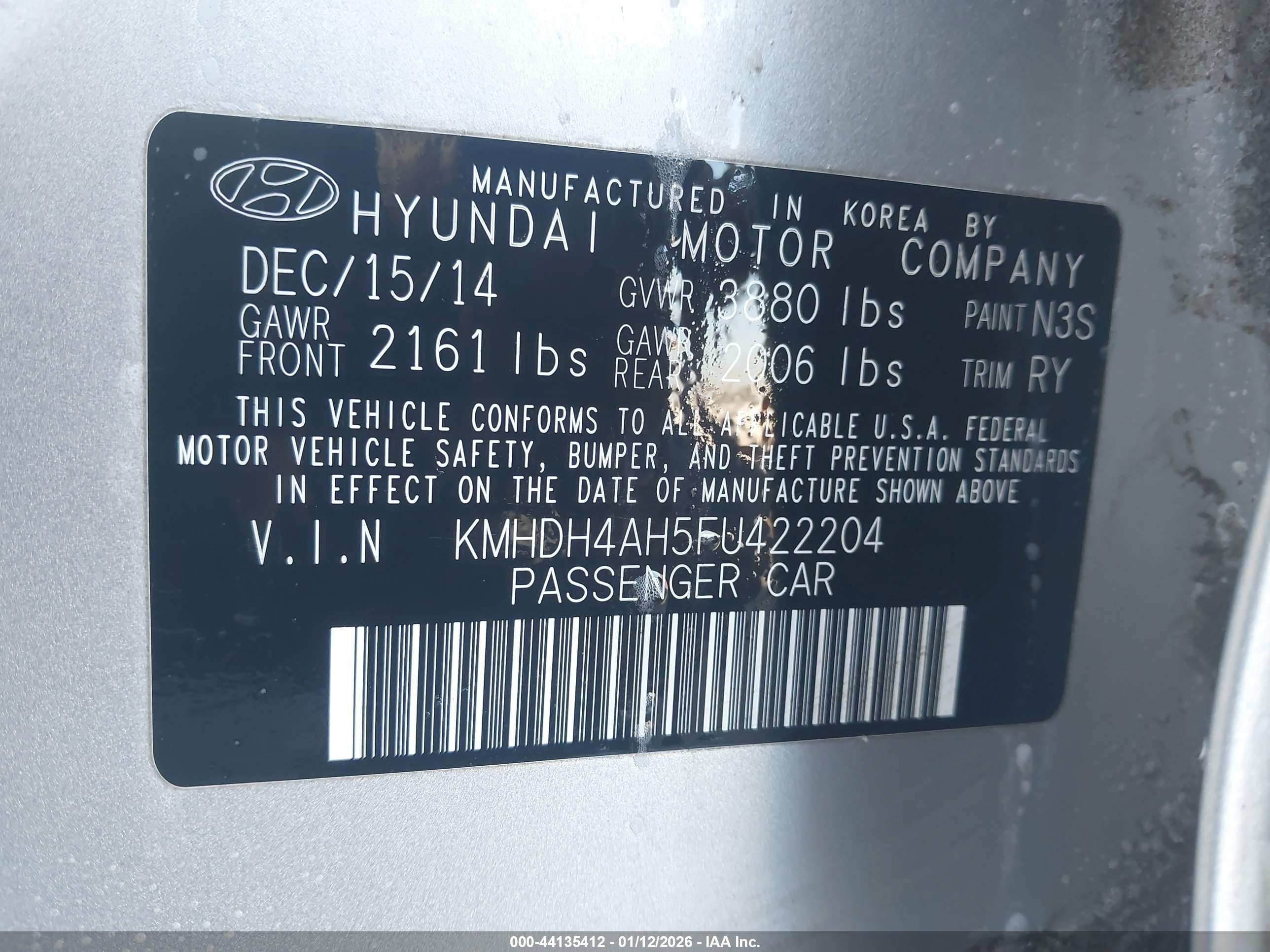 HYUNDAI ELANTRA image 9