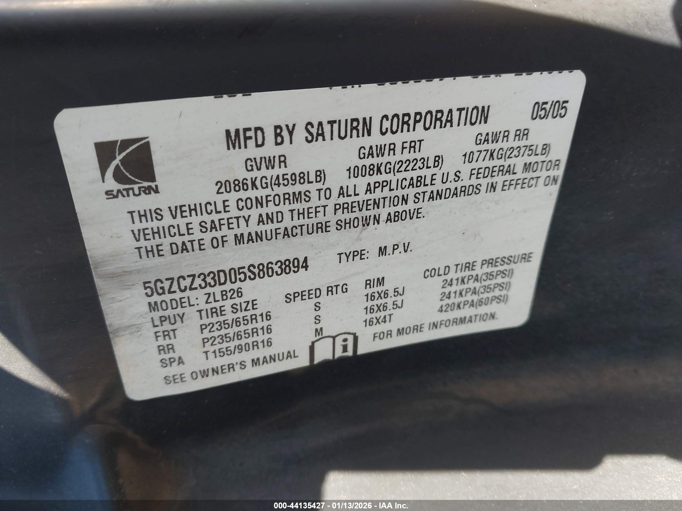 SATURN VUE image 9