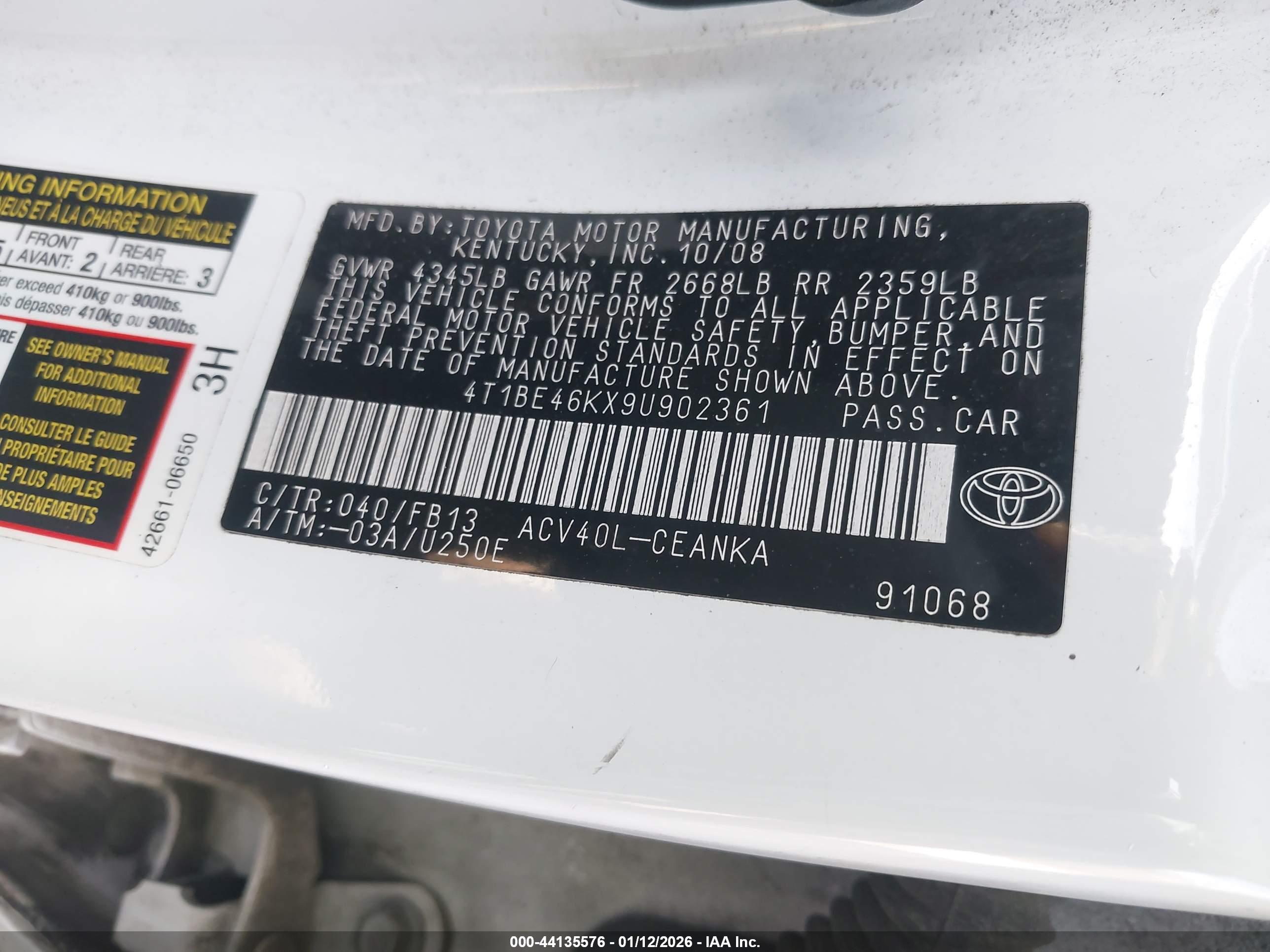 TOYOTA CAMRY image 9